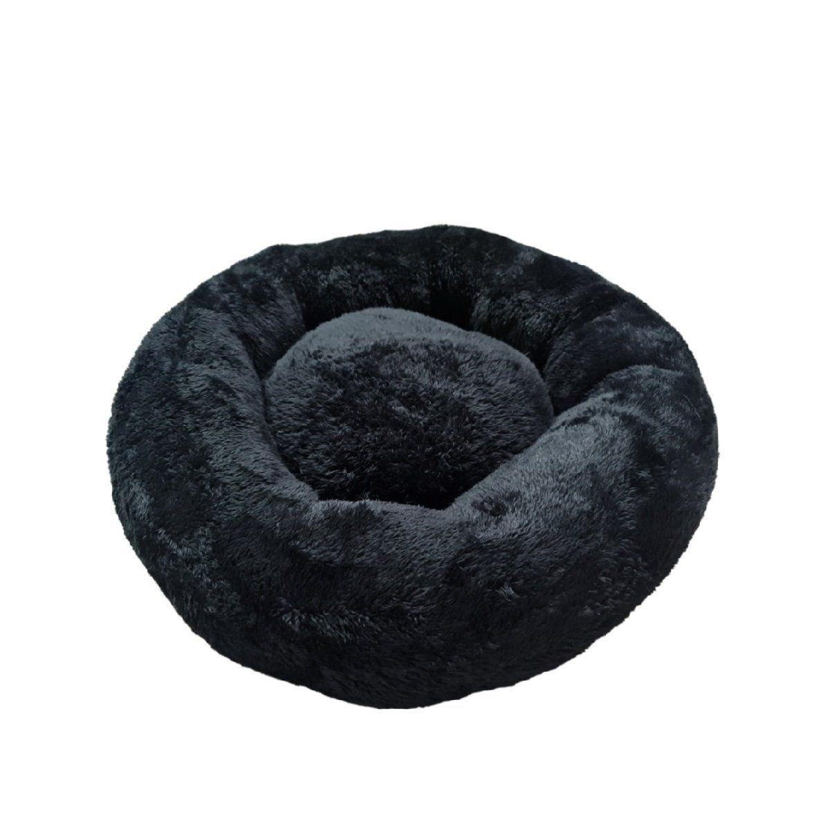 MD - Cama Para Perros y Gatos Donut Lite NegroTalla M - MD