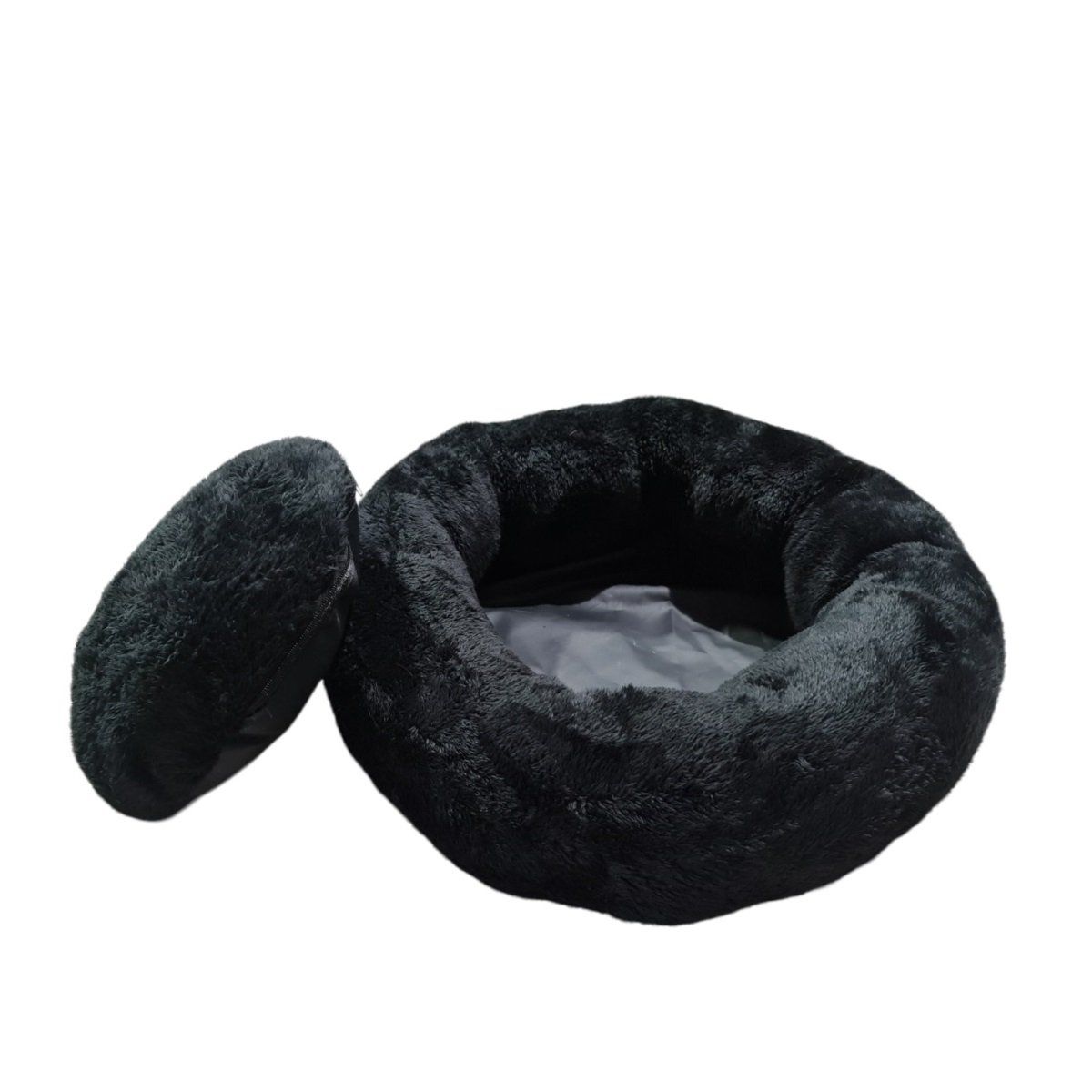 MD - Cama Para Perros y Gatos Donut Lite NegroTalla M - MD
