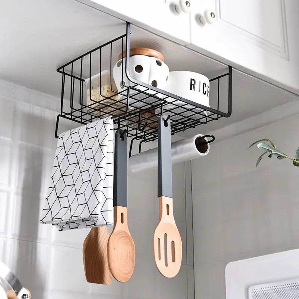 GENERICO - ORGANIZADOR CANASTILLA DE ALIMENTOS BLANCO