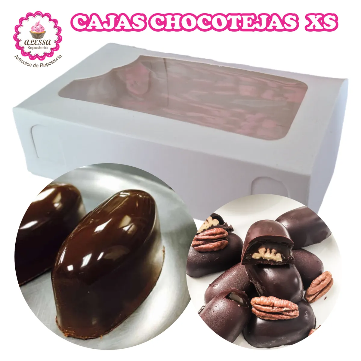GENERICO - 100 Cajas para Chocoteja XS en Repostería