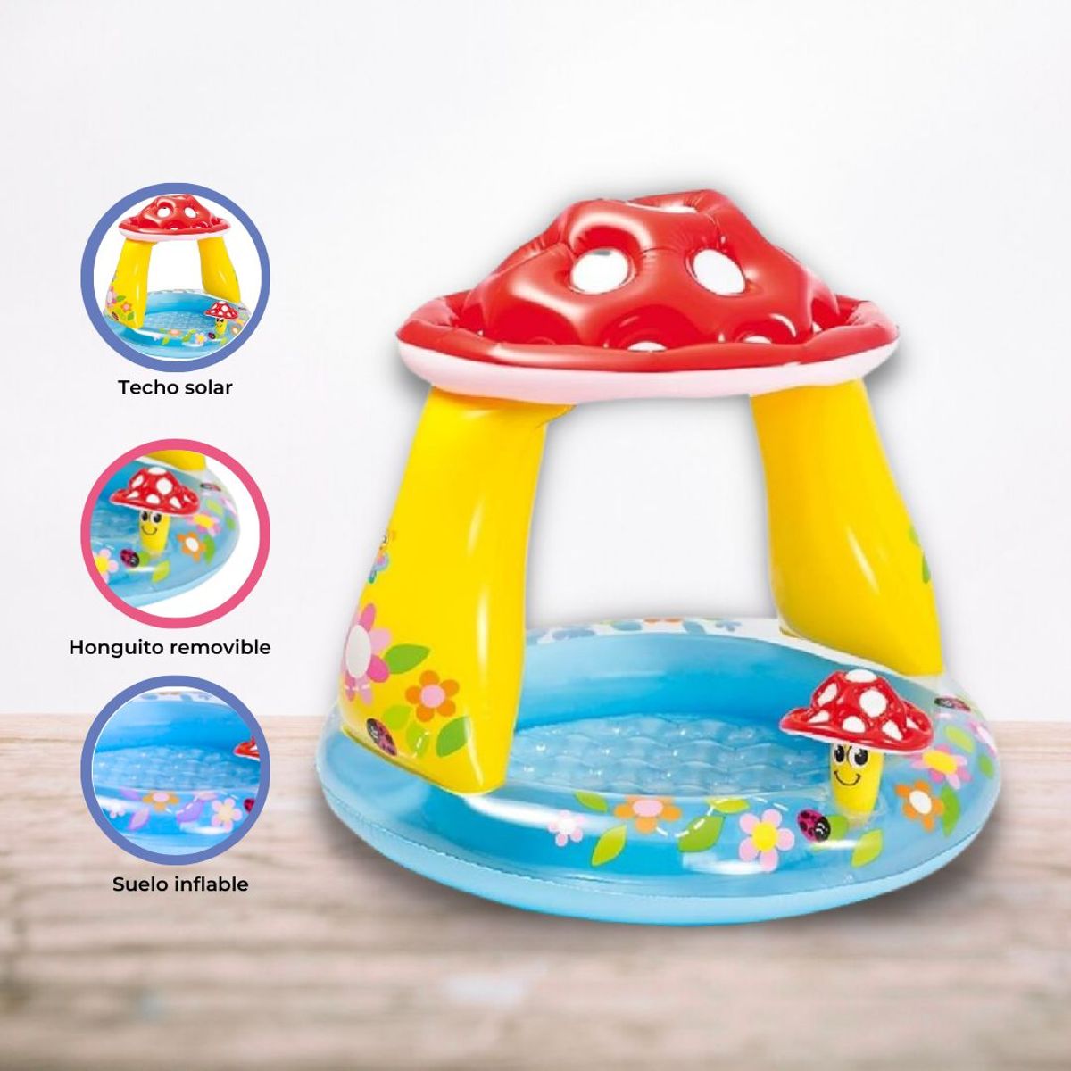 INTEX - Piscina Inflable Intex «HONGUITO» RED