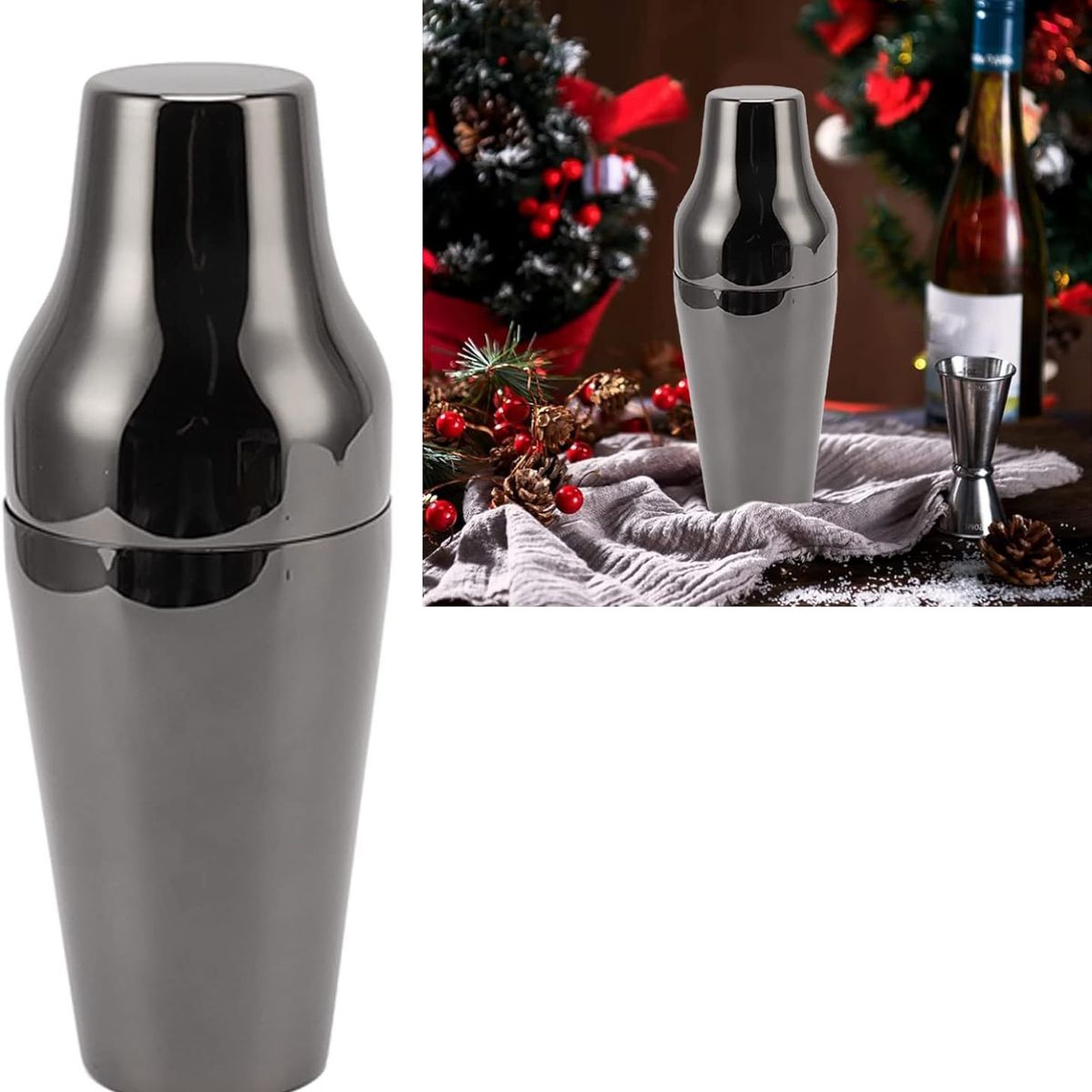 GENERICO - Coctelera Francesa Negra Profesional