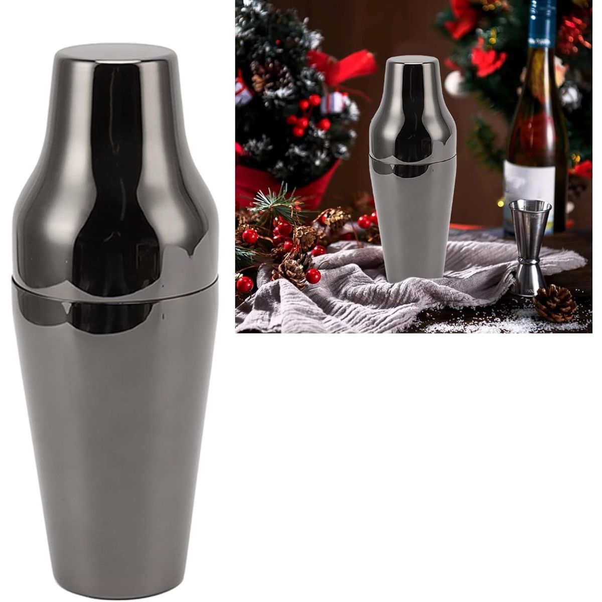 GENERICO - Coctelera Francesa Negra Profesional