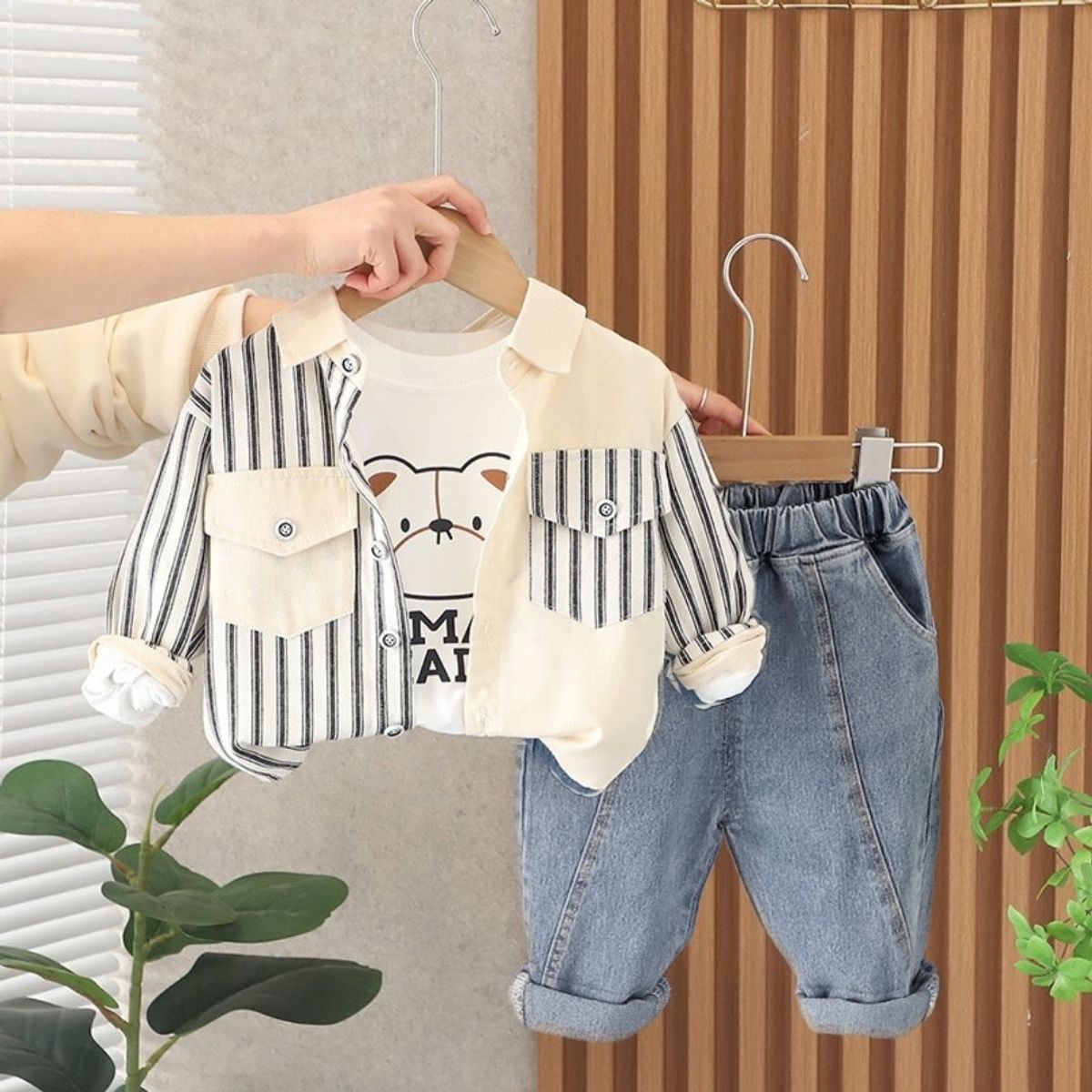 GENERICO - ROPA DE NIÑO CAMISERA  ( SET DE 3 PIEZAS )