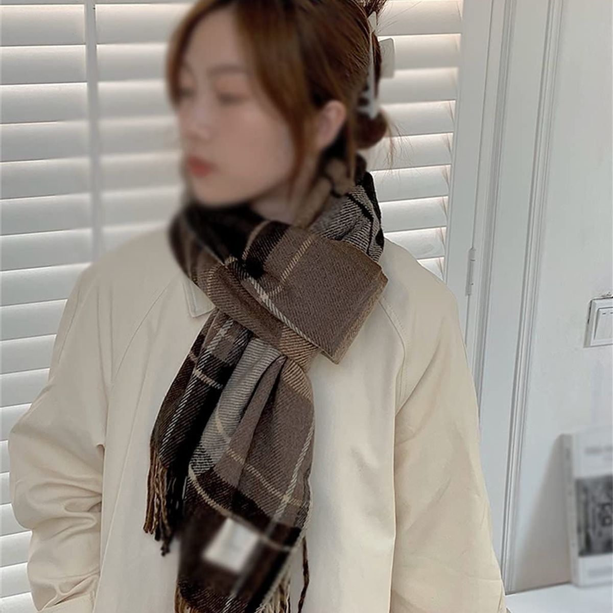 KAST PE - Bufanda Chalina Deborah cuadros unisex hombre mujer