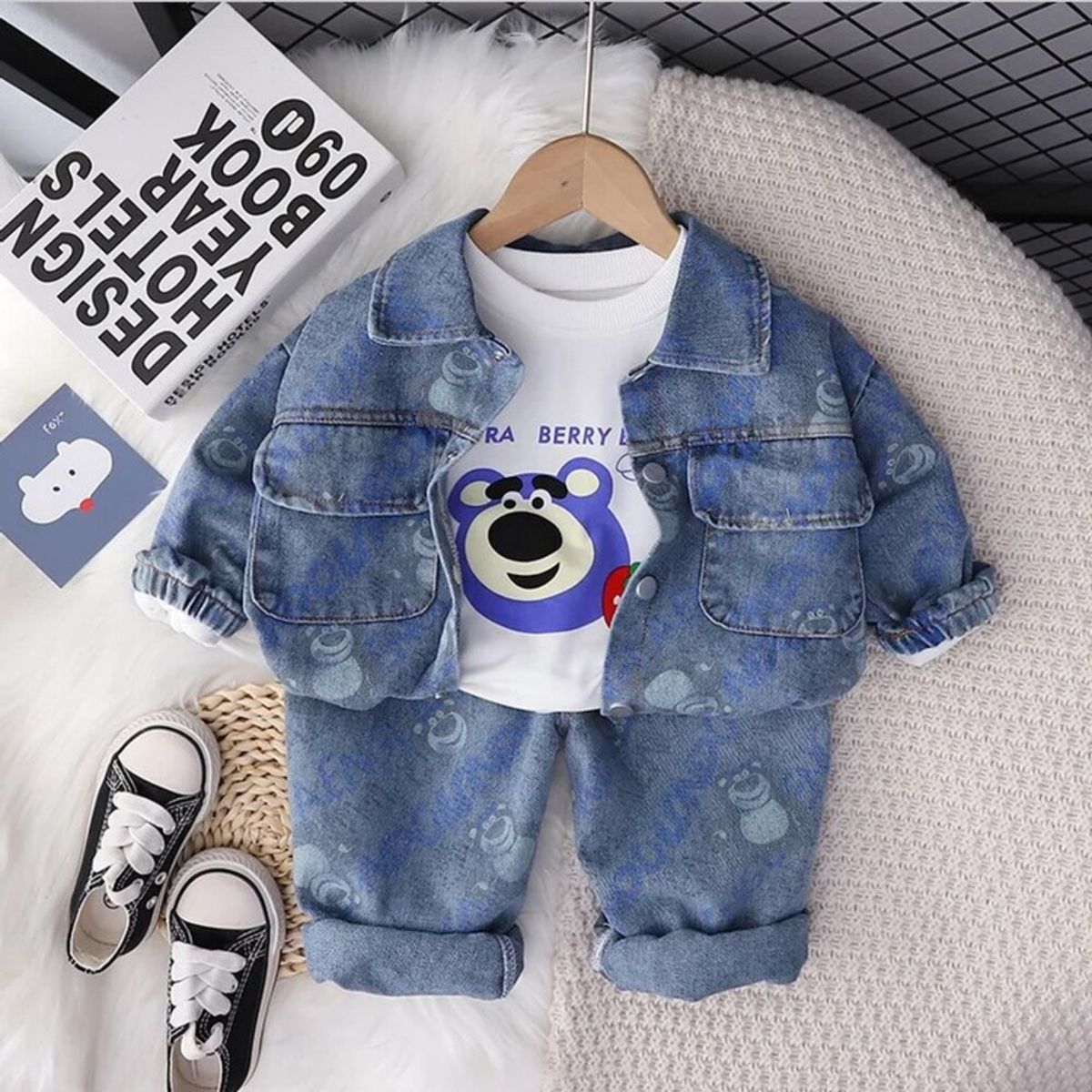 GENERICO - ROPA DE NIÑO BEBE  FORMA ELEGANTE  ( SET DE 3 PIEZAS )