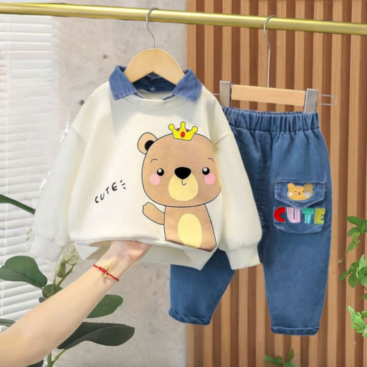 GENERICO - ROPA PARA NIÑO OSITO -  2 PIEZAS