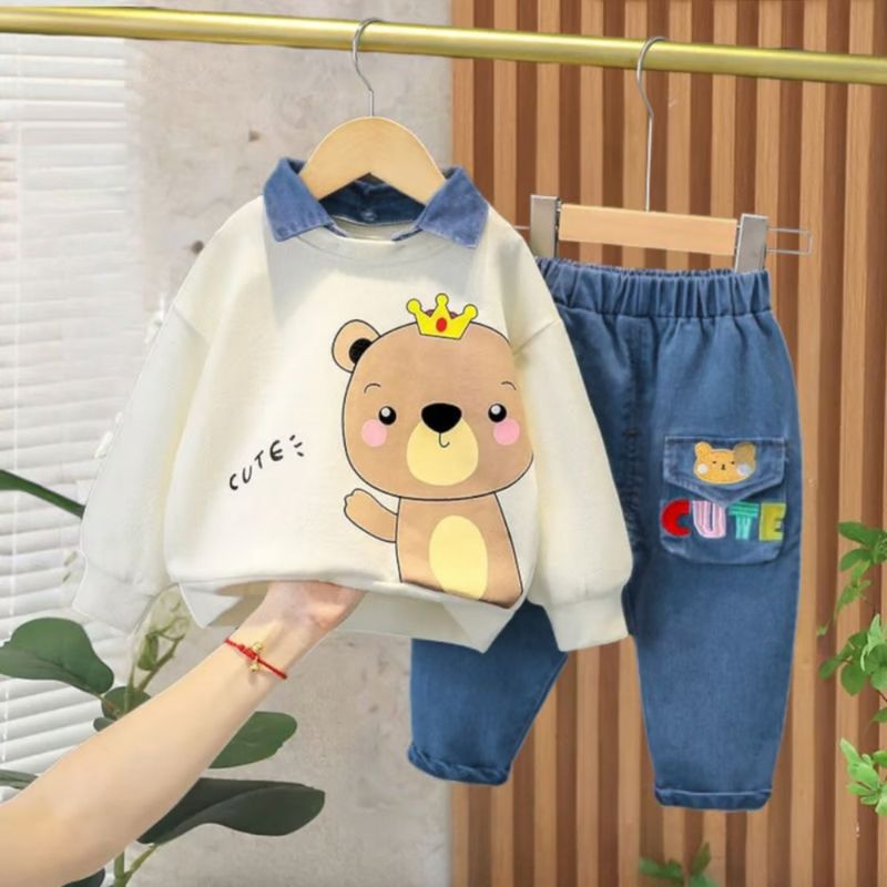 GENERICO - ROPA PARA NIÑO OSITO -  2 PIEZAS