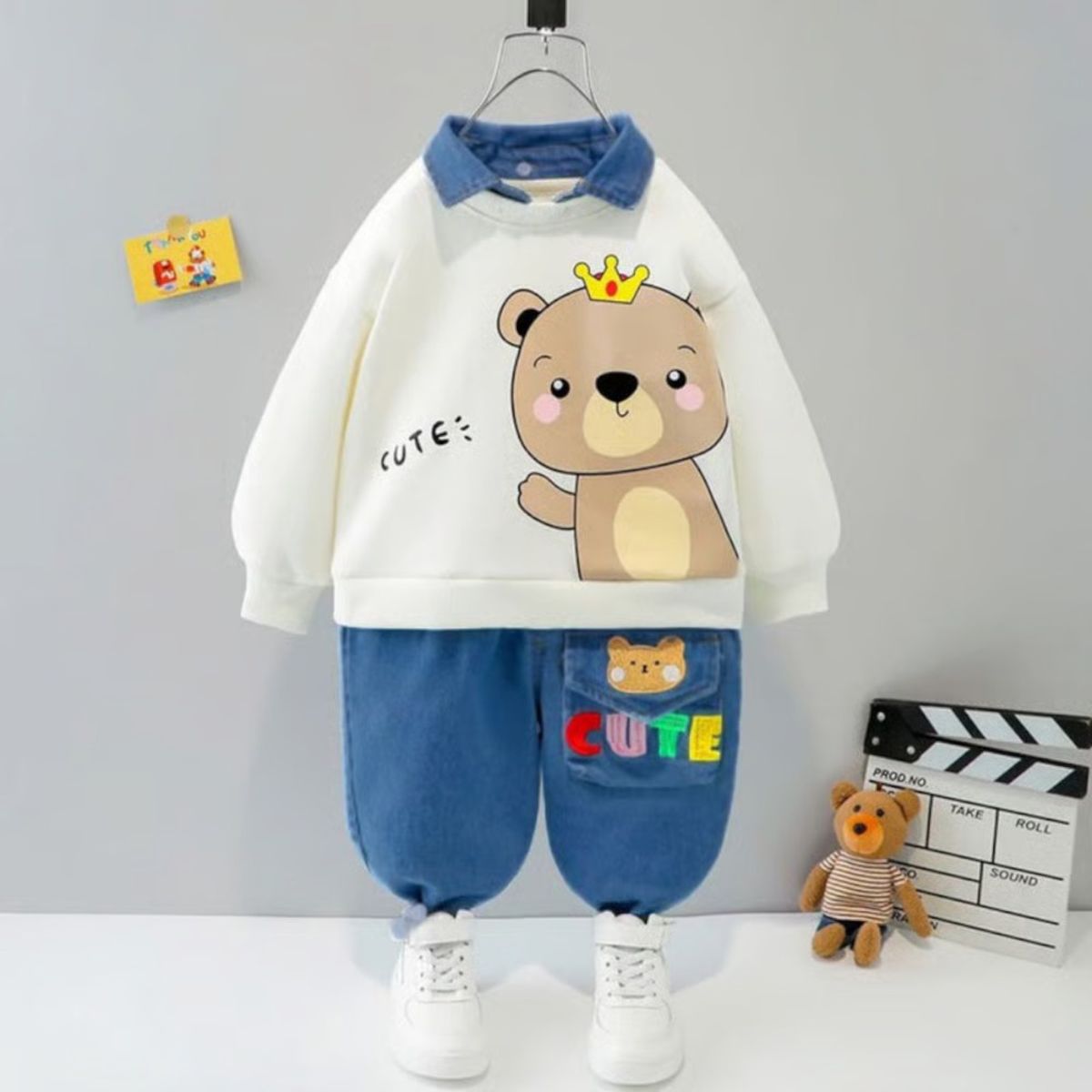 GENERICO - ROPA PARA NIÑO OSITO -  2 PIEZAS