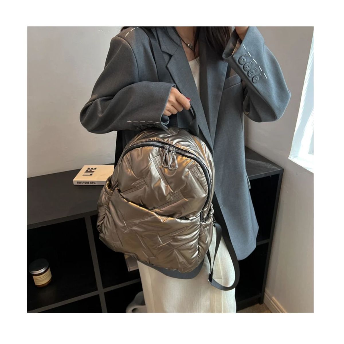 OEM - Mochila Modelo Burbuja V2 Tipo Puffer Premium