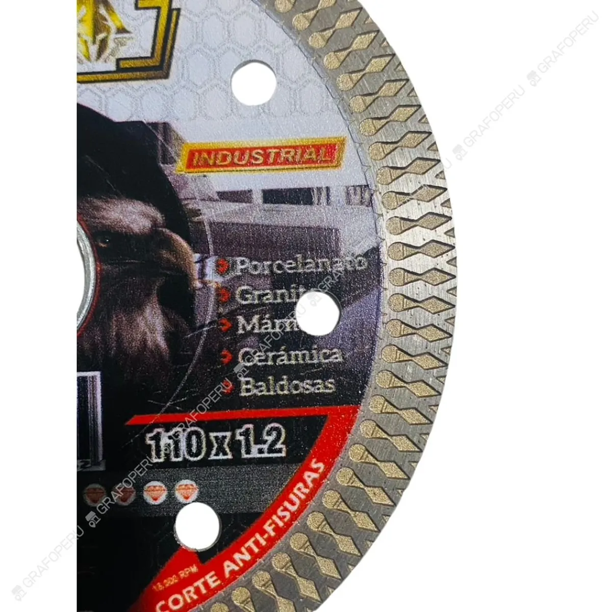 OEM - Adaptador Guia Corte 45 Amoladora Porcelanato + Disco Diamantado