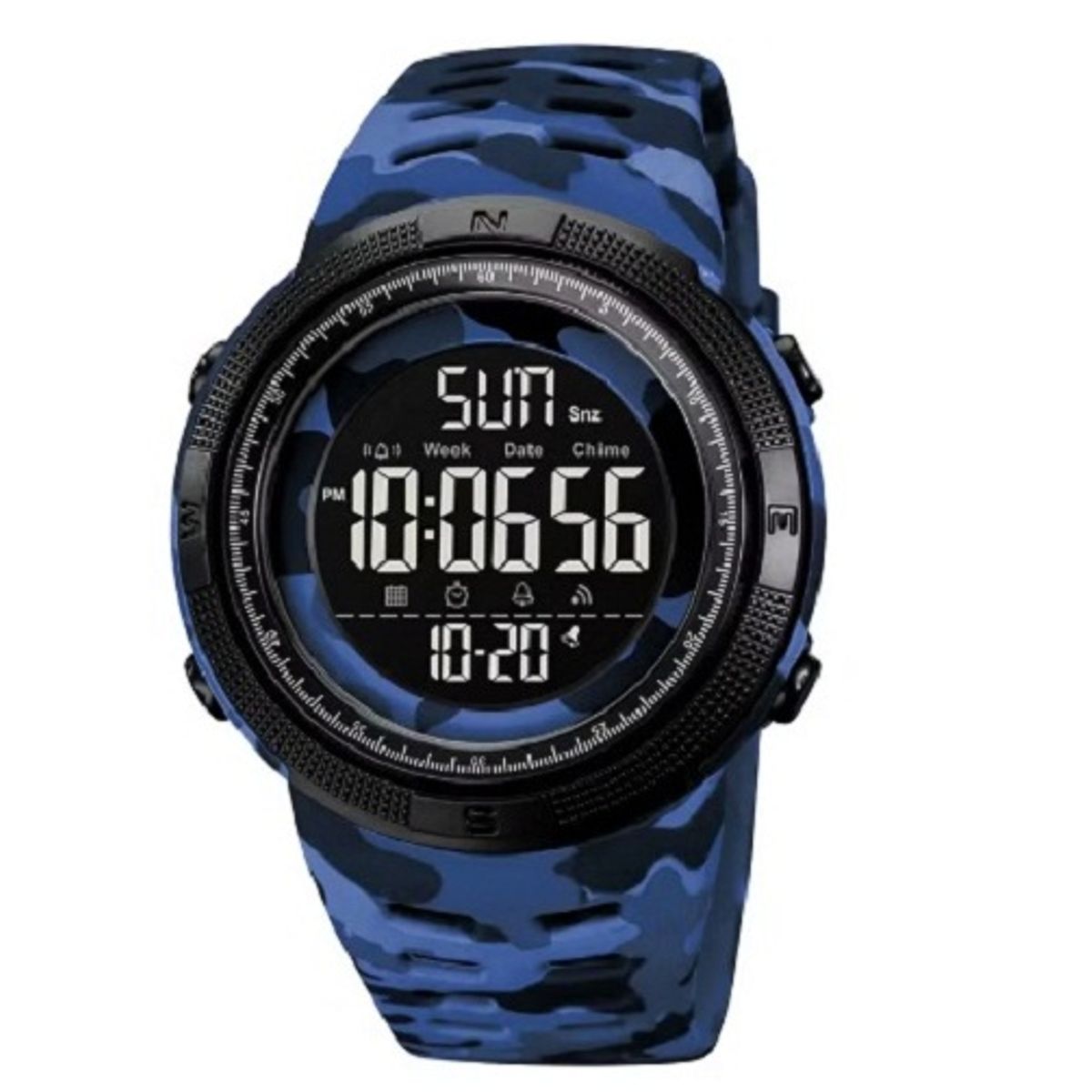 SKMEI - RELOJ SKMEI TETRA 2070 DIGITAL MULTIFUNCIÓN HORARIO  - AZUL COMANDO