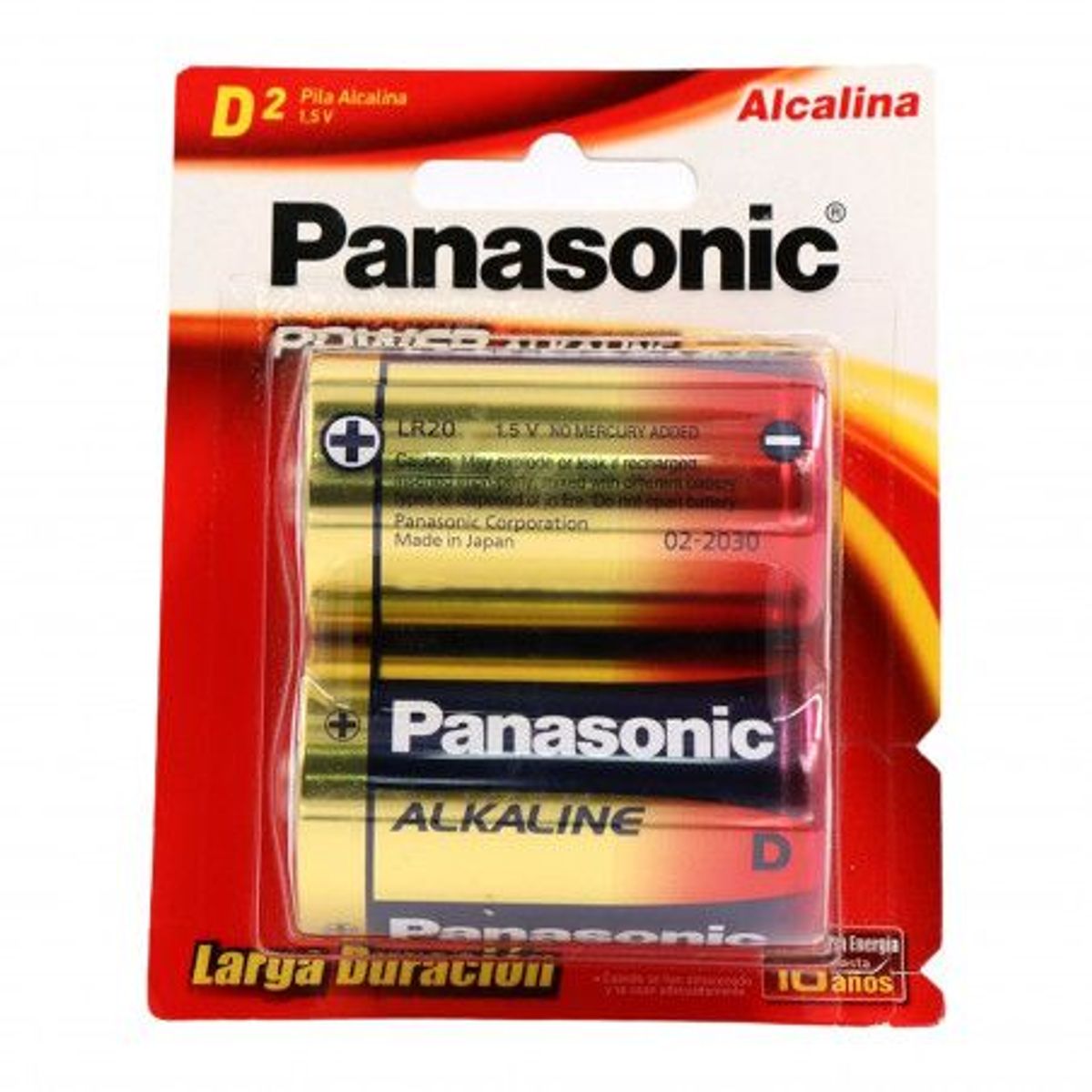 PANASONIC - Pilas Baterias Panasonic D Alcalina 15v D2