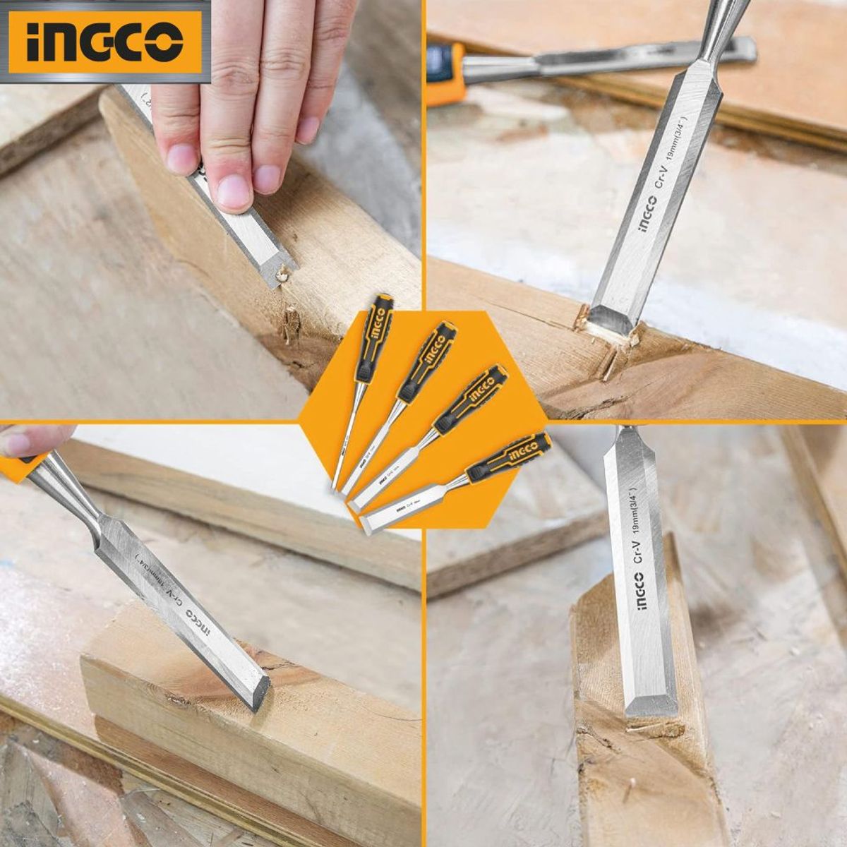 INGCO TOOLS - Kit 13 Herramientas Profesionales para Carpintería INGCO COS23046