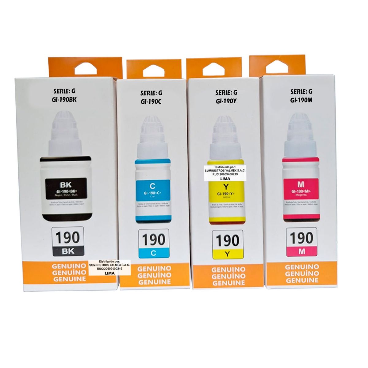 GENERICO - Pack Tinta Gi190 Para Canon Compatible  G3110 G3100