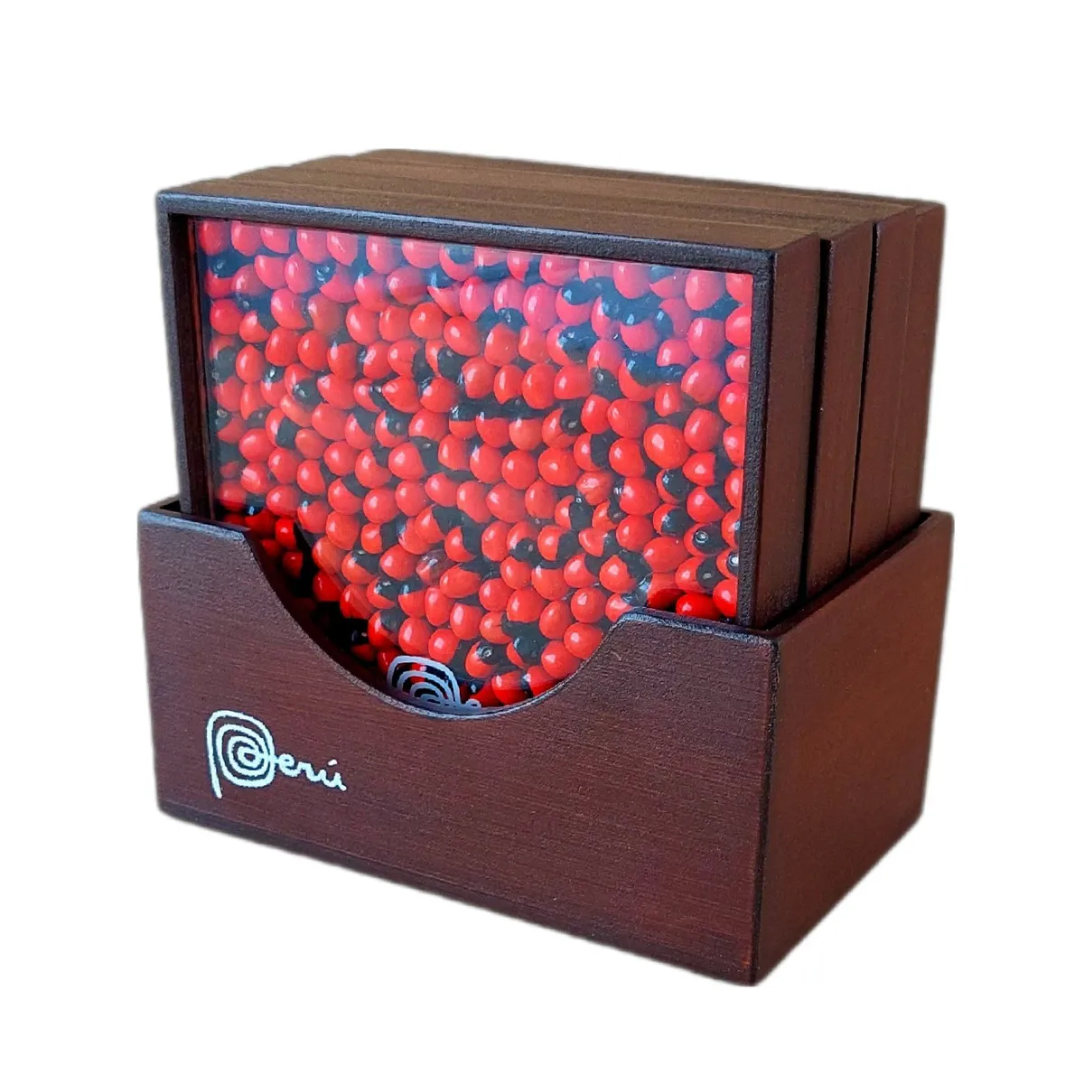 GENERICO - Posavasos en madera y huayruros