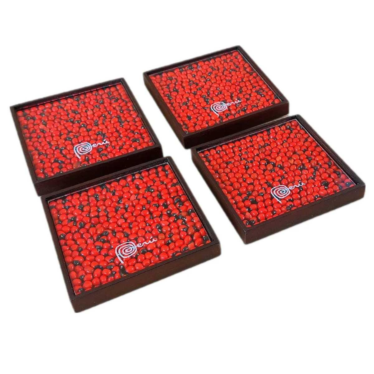 GENERICO - Posavasos en madera y huayruros