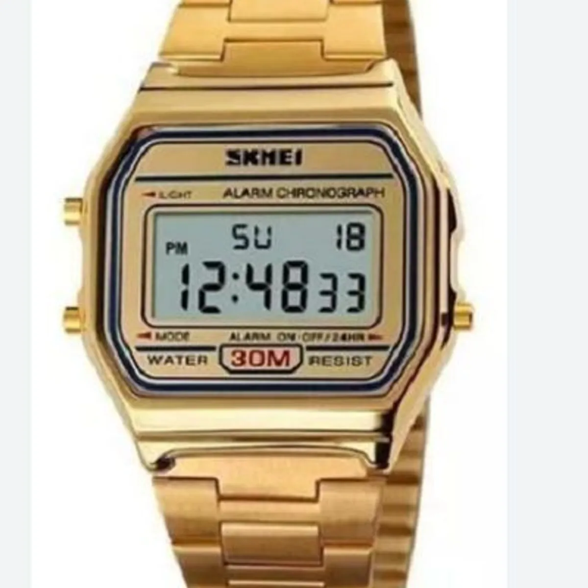 SKMEI - Reloj Acero inoxidable Digital Acuático - plata