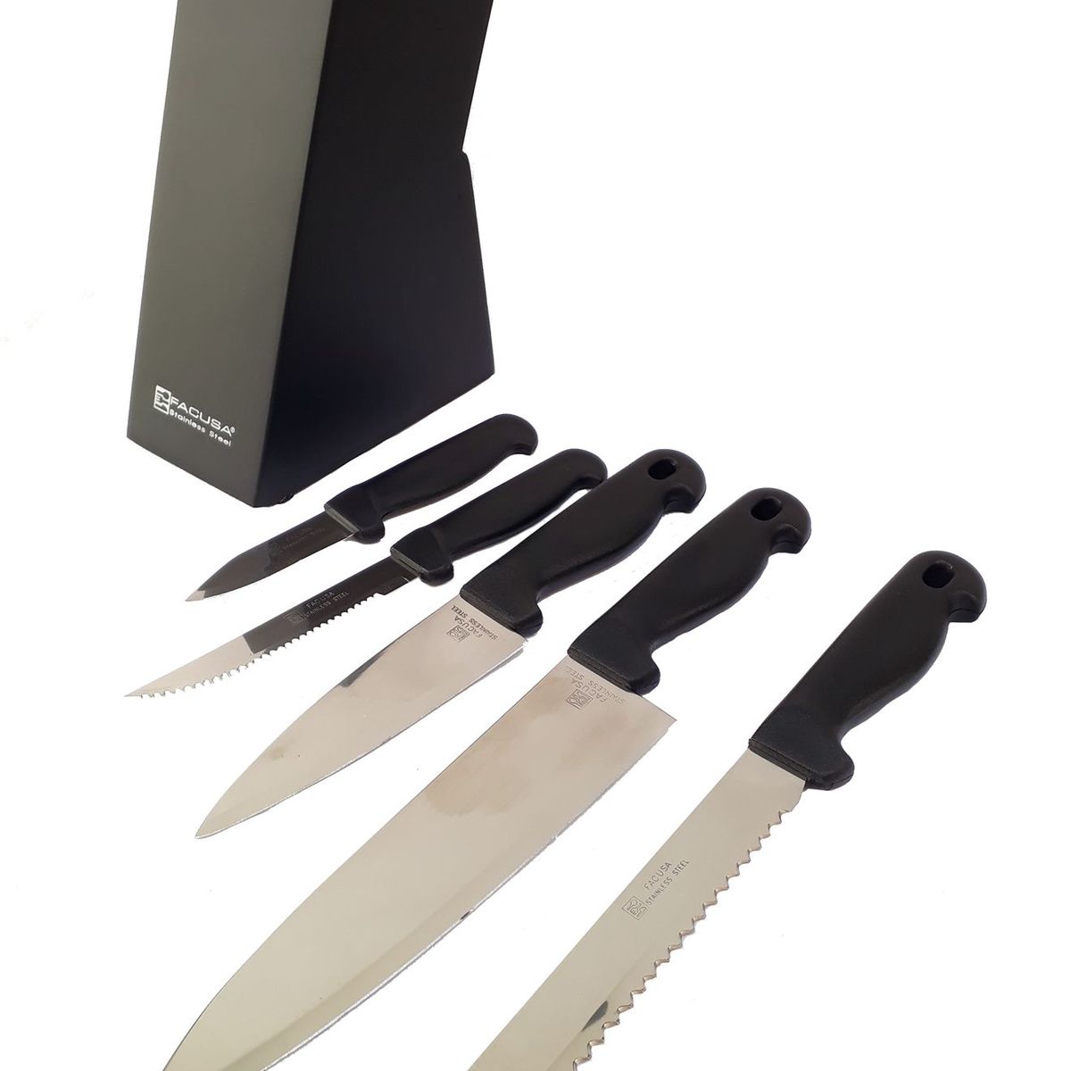 FACUSA - Set de 05 Cuchillos Facusa Con Organizador
