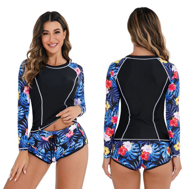 GENERICO - TRAJE DE BAÑO 2 PIEZAS MANGA LARGA NATACION