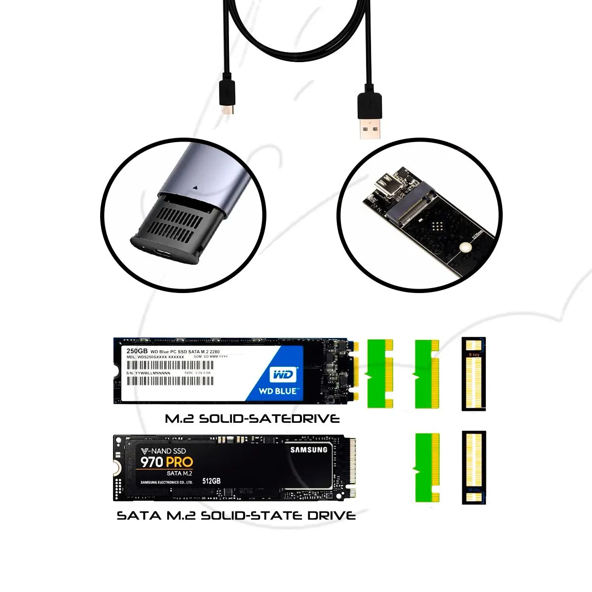 GENERICO - Case Ssd M.2 Sata A Usb 3.0 Ngff