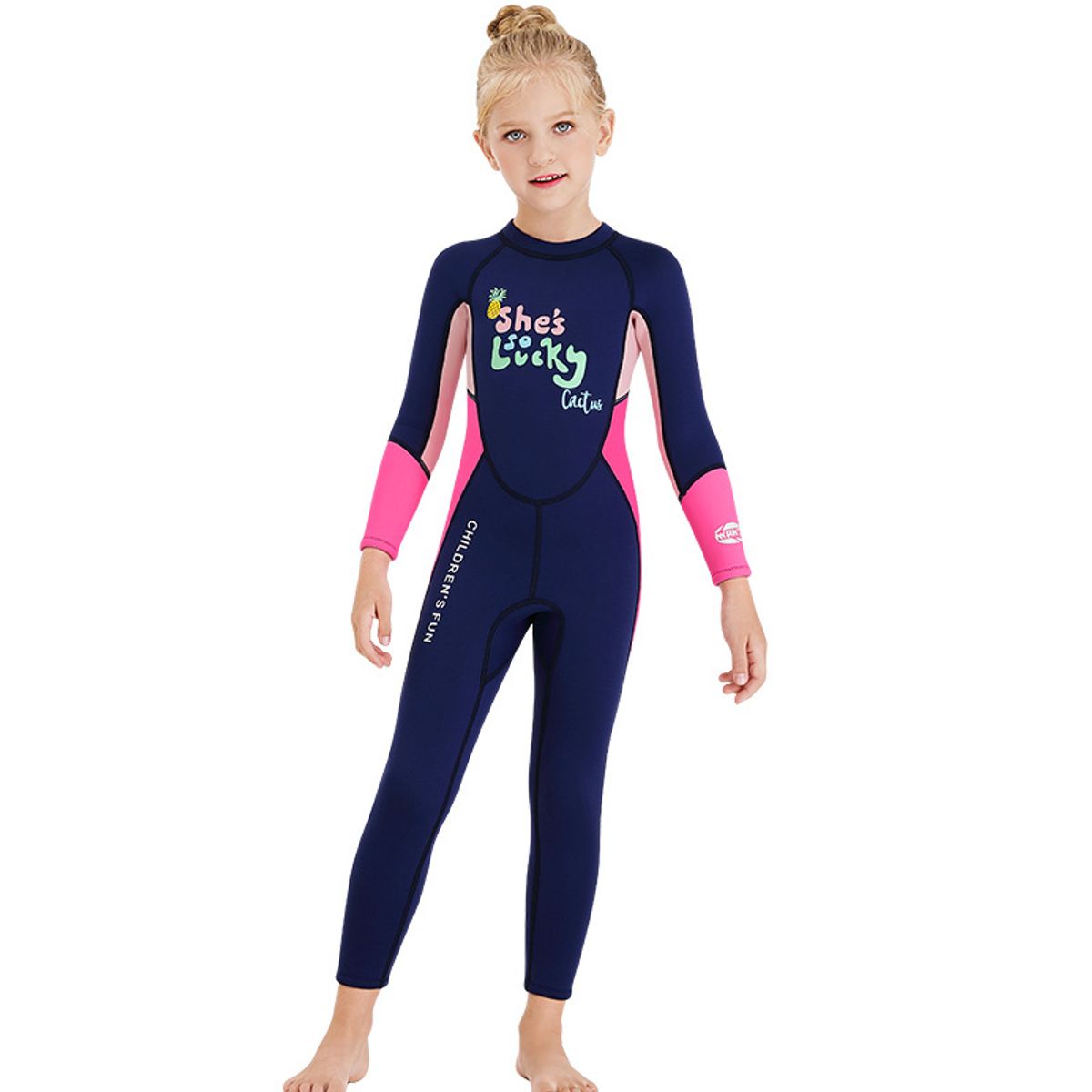 GENERICO - WETSUIT NEOPRENO MANGA LARGA PARA NIÑOS DIVE&SAIL