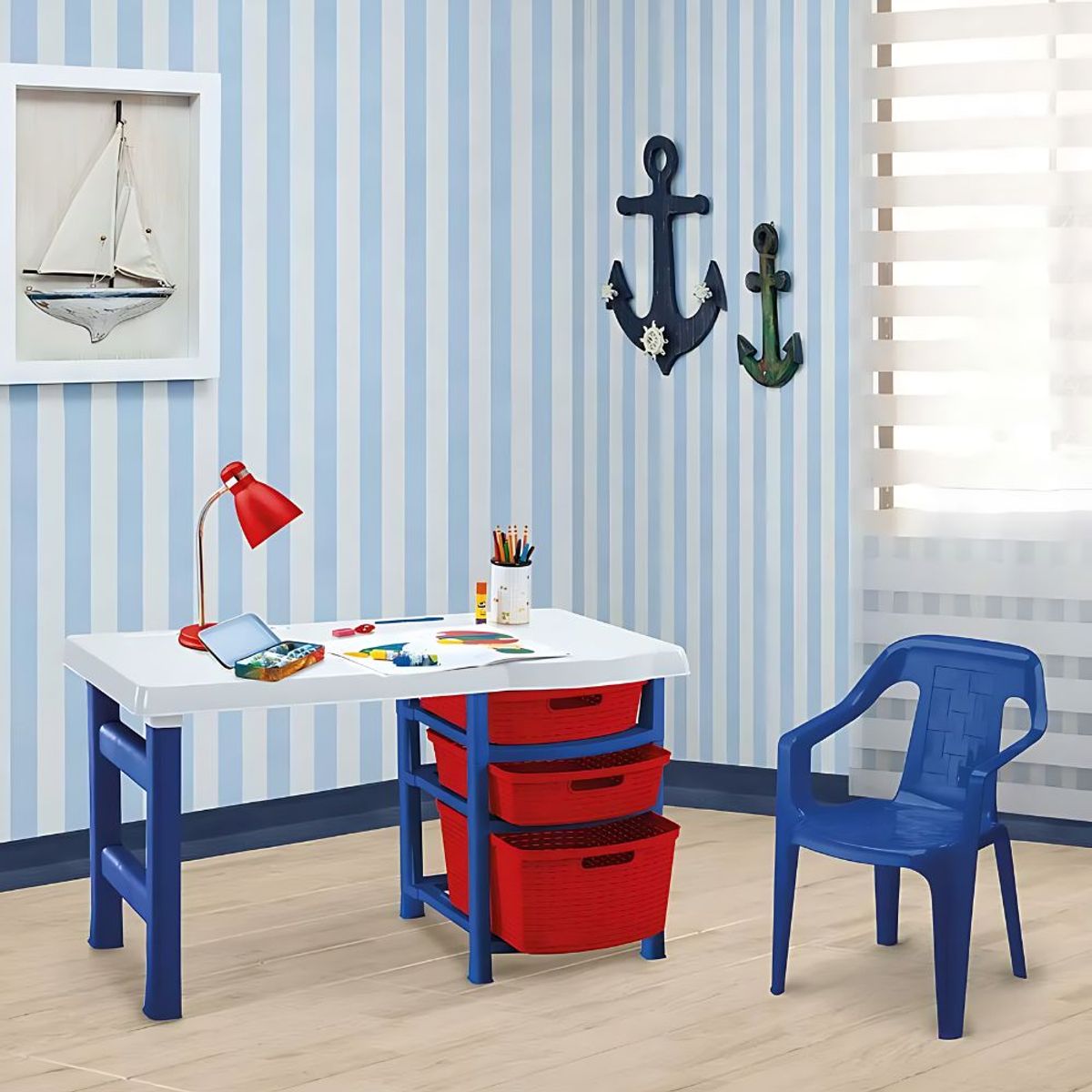 RIMAX - Escritorio Para Niños Rimax Navy Plastico
