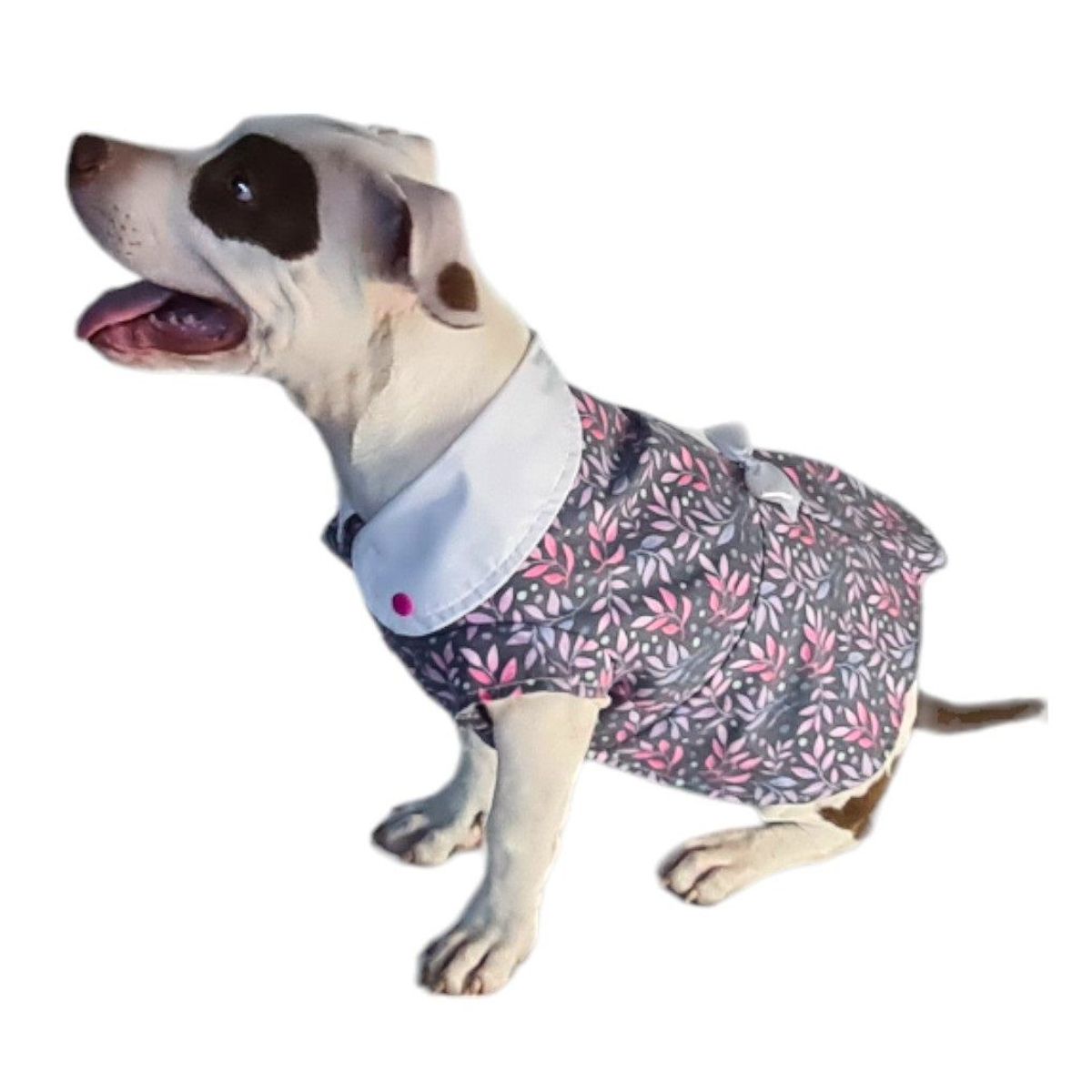 MD - Ropa Blusa para Mascotas Gatos y Perros Flores T-M3