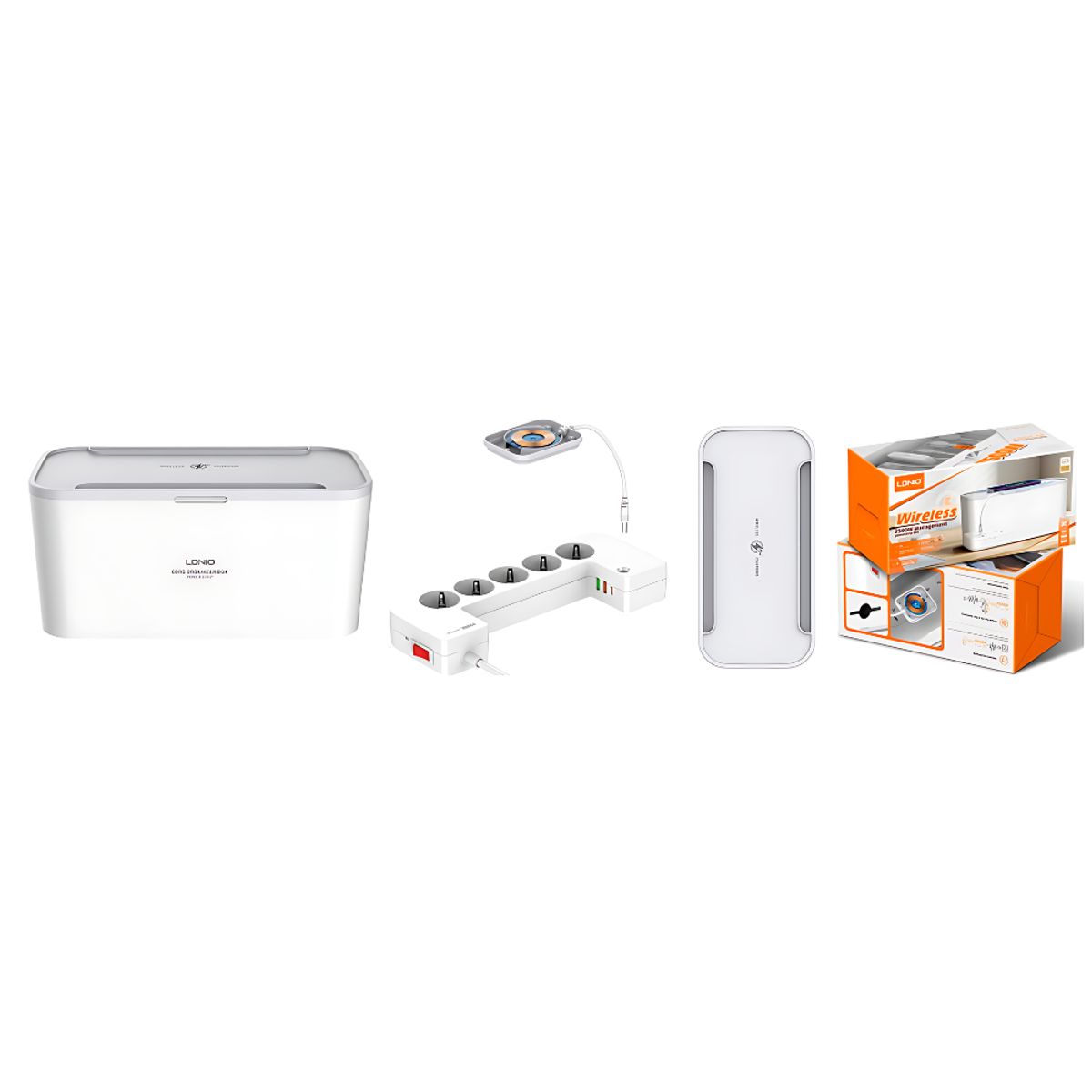 LDNIO - Caja de Regleta de Alimentacion LDNIO 2500W con carga inalambrica