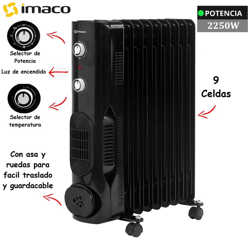 IMACO - TERMO RADIADOR IMACO OFR9NK DE 9 CELDAS