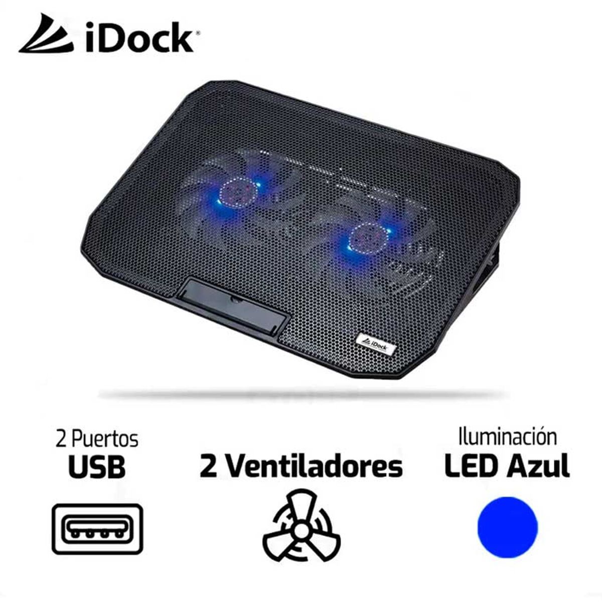 IDOCK - Cooler Para Laptop IDOCK N6 PRO  2 Ventiladores