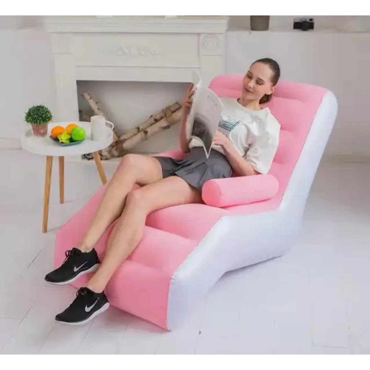 GENERICO - Puff Sillon Inflable Grande de Niños Adultos de Sala Terraza Jardin