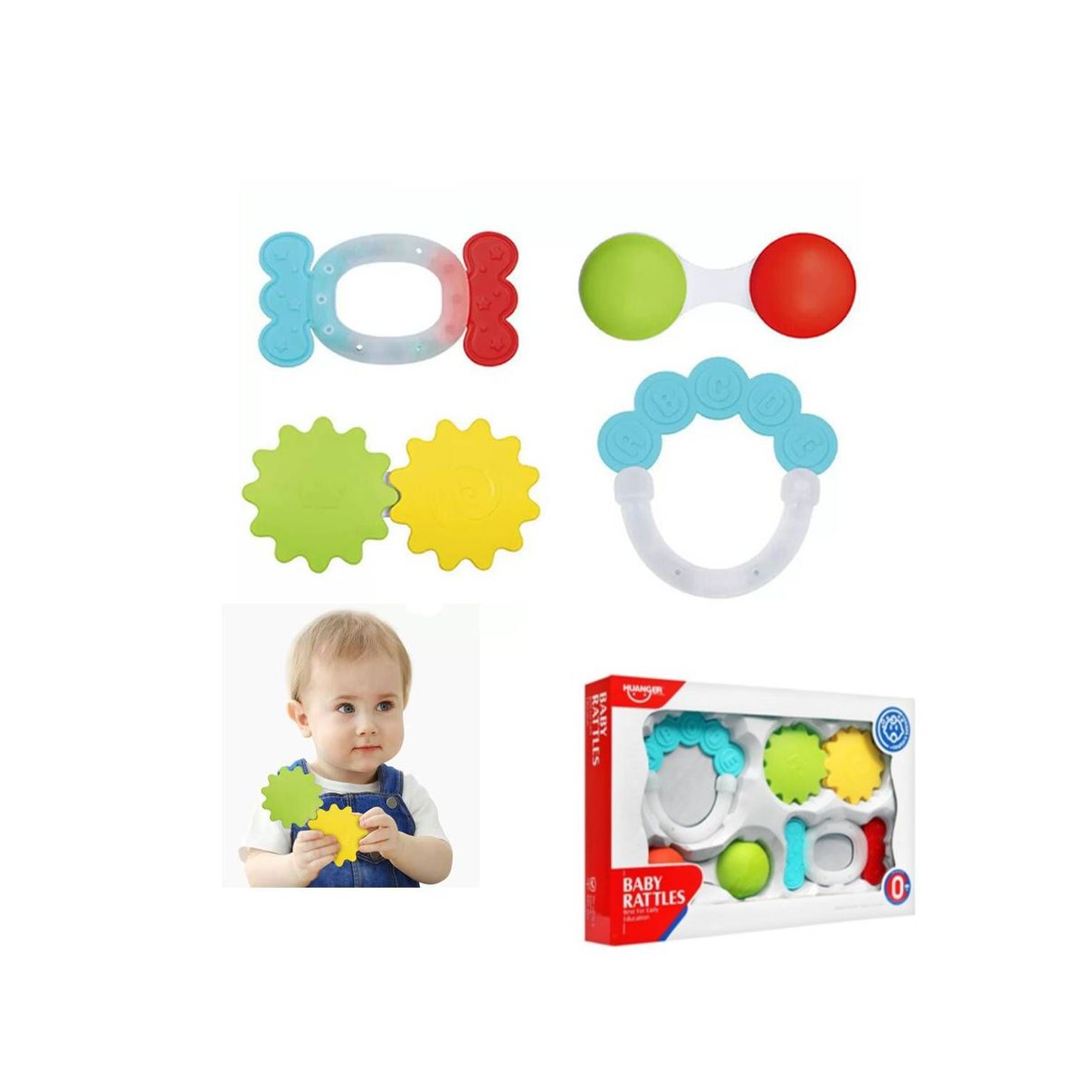 HUANGER - SET DE SONAJAS PARA BEBE