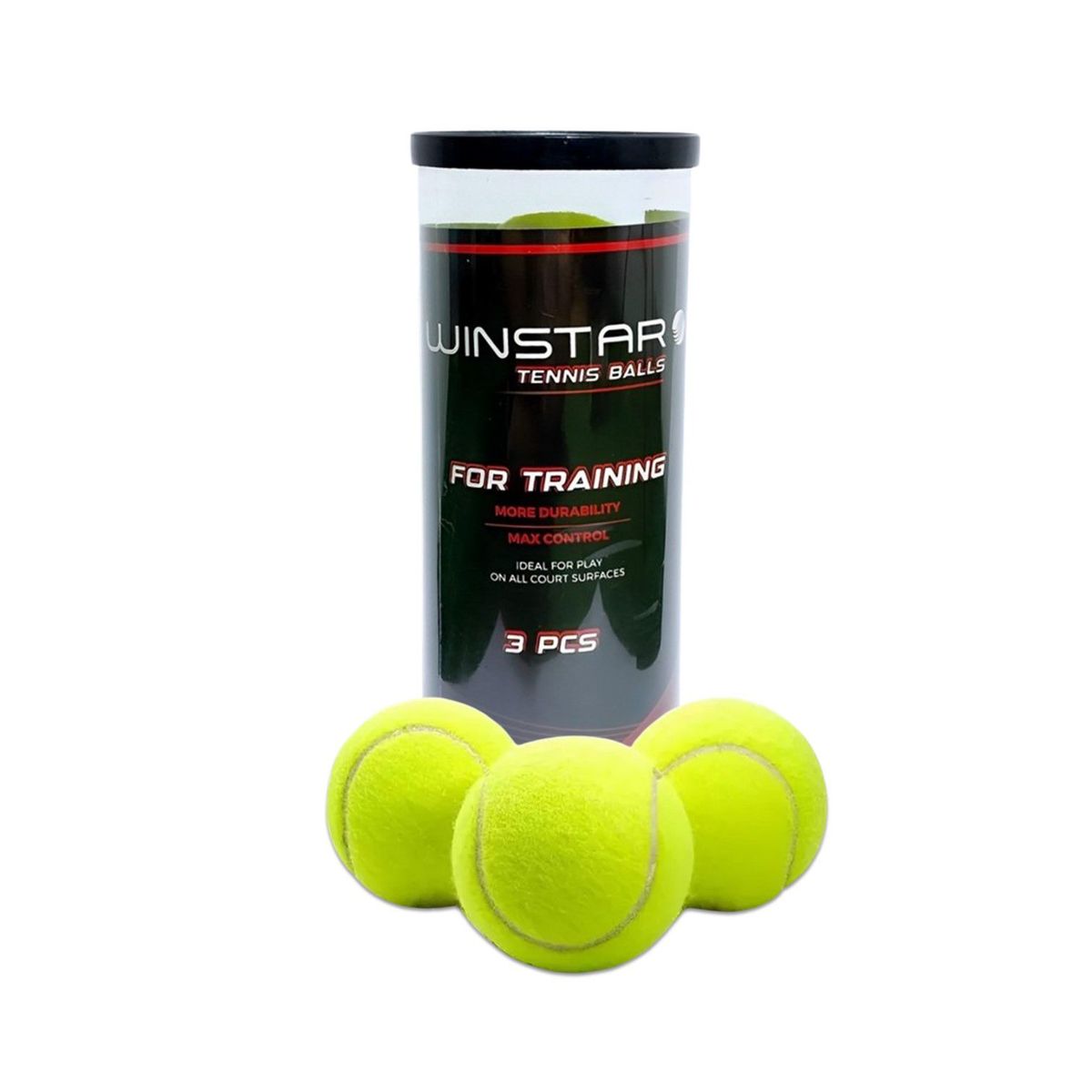 WINSTAR - SET DE PELOTAS TENIS PRESURIZADA PARA COMPETENCIA WINSTAR