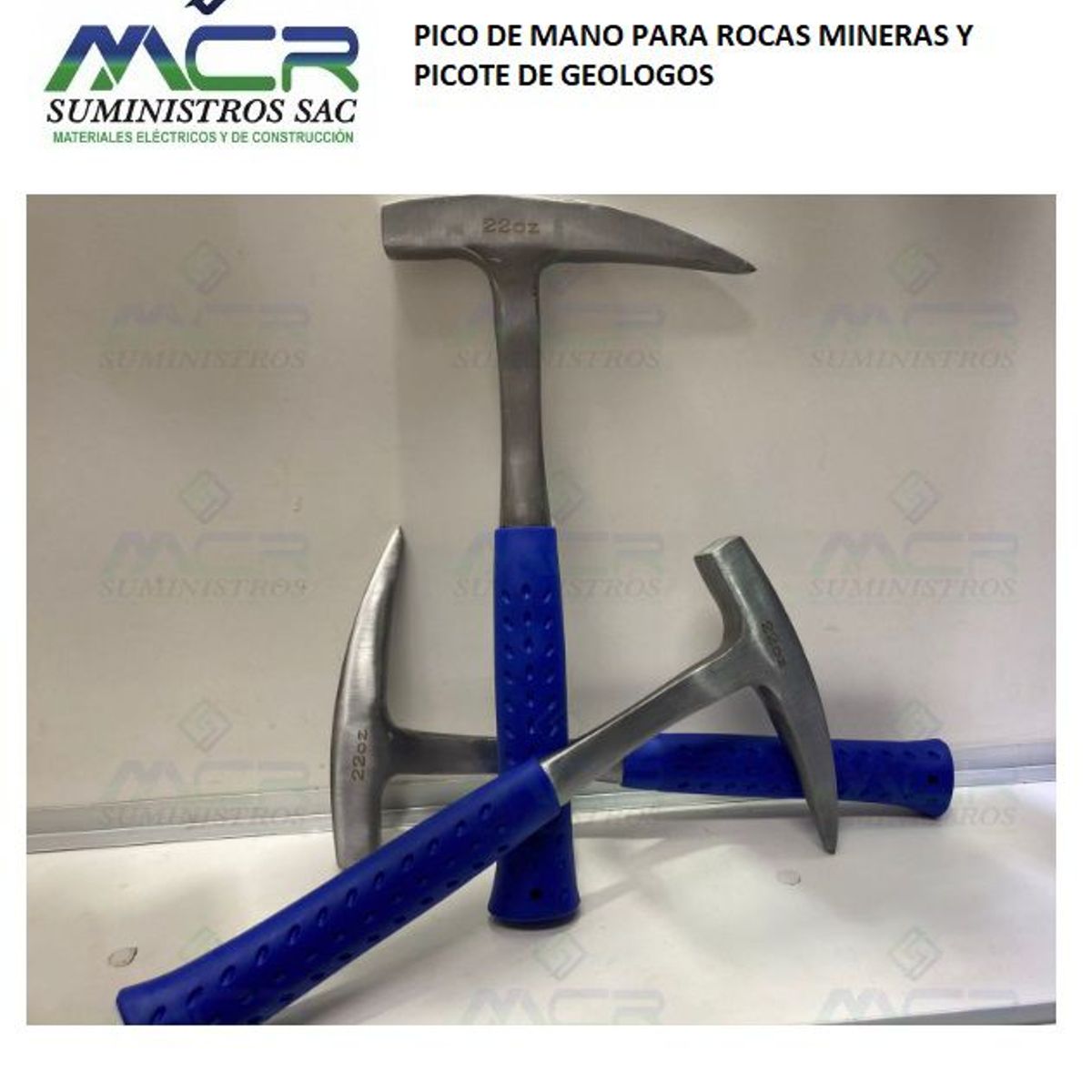 GENERICO - MARTILLO O PICO DE GEOLOGO DE 22 ONZAS O 616 GRAMOS IMPORTADA