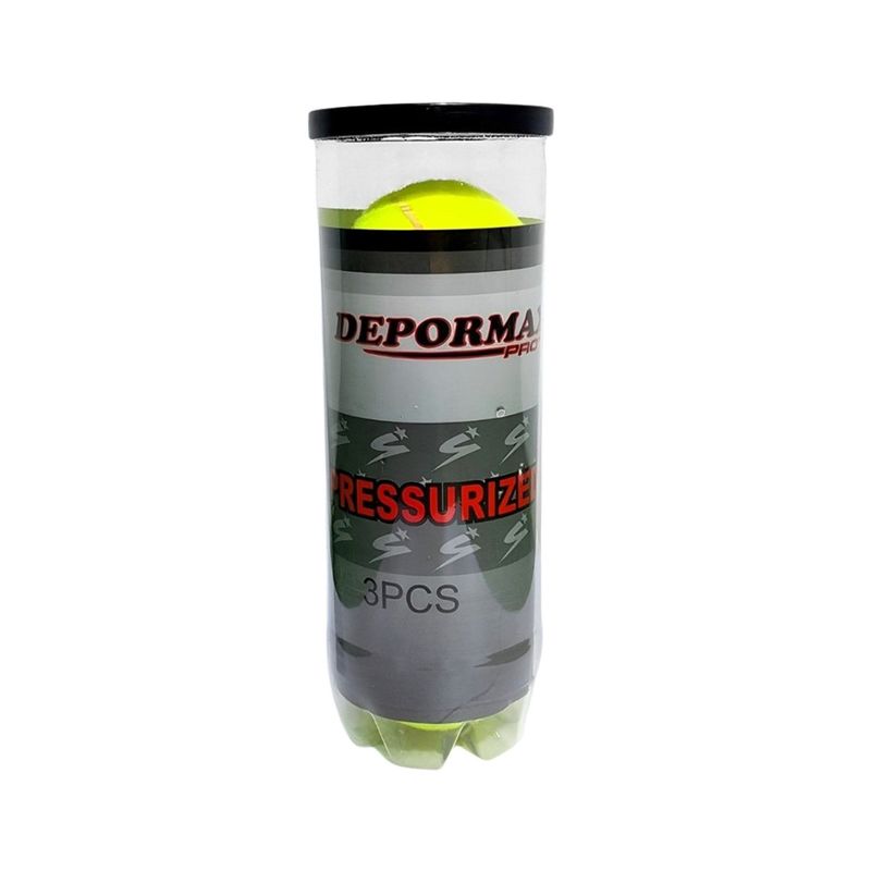 GENERICO - PELOTAS PARA TENIS DEPORMAX - TUBO 3 UNIDADES