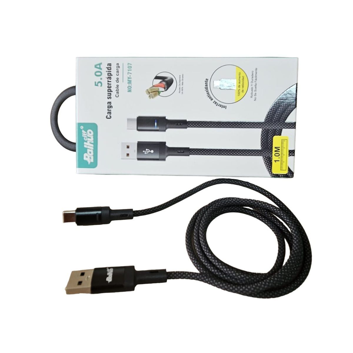 GENERICO - CABLE CARGA RAPIDA TYPE-C A USB - BAIHUO