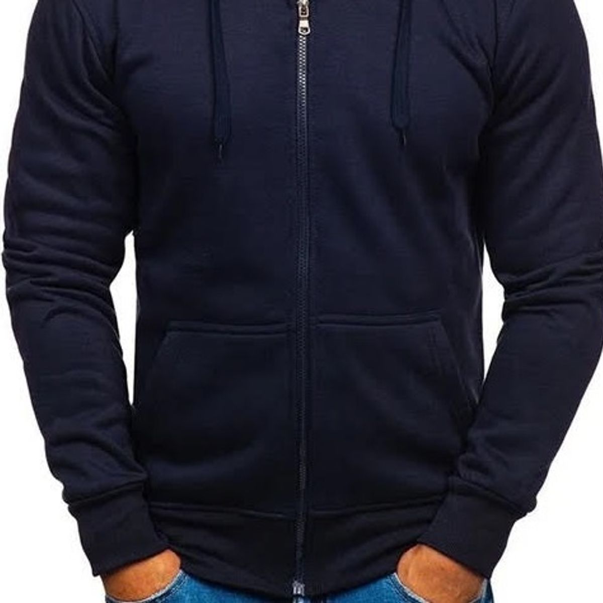 NEW YORK STARS - HCasaca con Cierre-Azul Marino