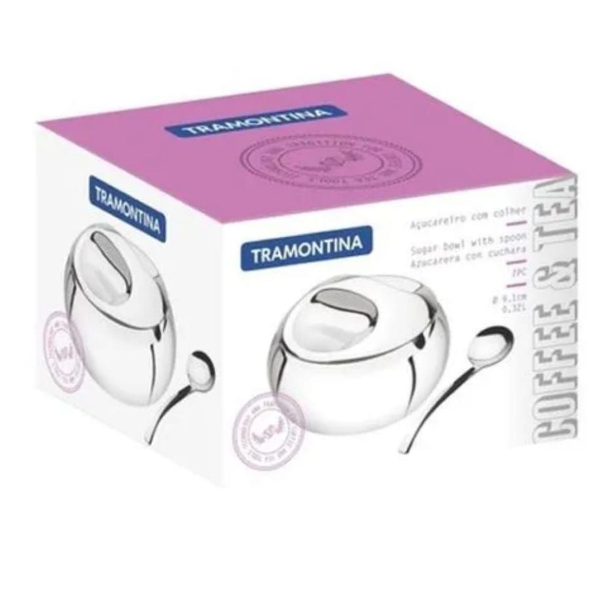 TRAMONTINA - Azucarero  C/ Cucharita 300 Gr - Tramontina