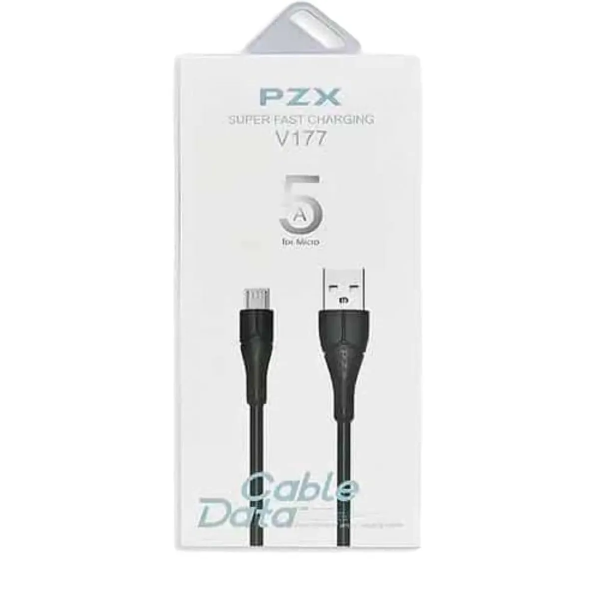 GENERICO - CABLE PARA TELÉFONO MICRO USBV8 PZX V177 - NEGRO