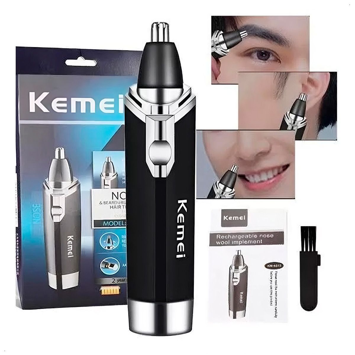 KEMEI - Maquina de Corte Depiladora Nariz Oido Kemei