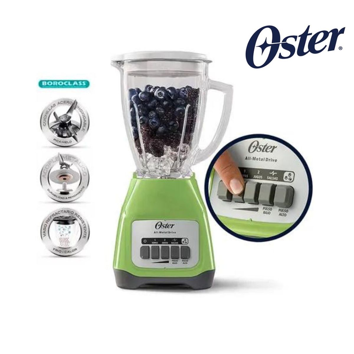 OSTER - Licuadora BLSTKAGBPB + Sandwichera CKSTSM2885K