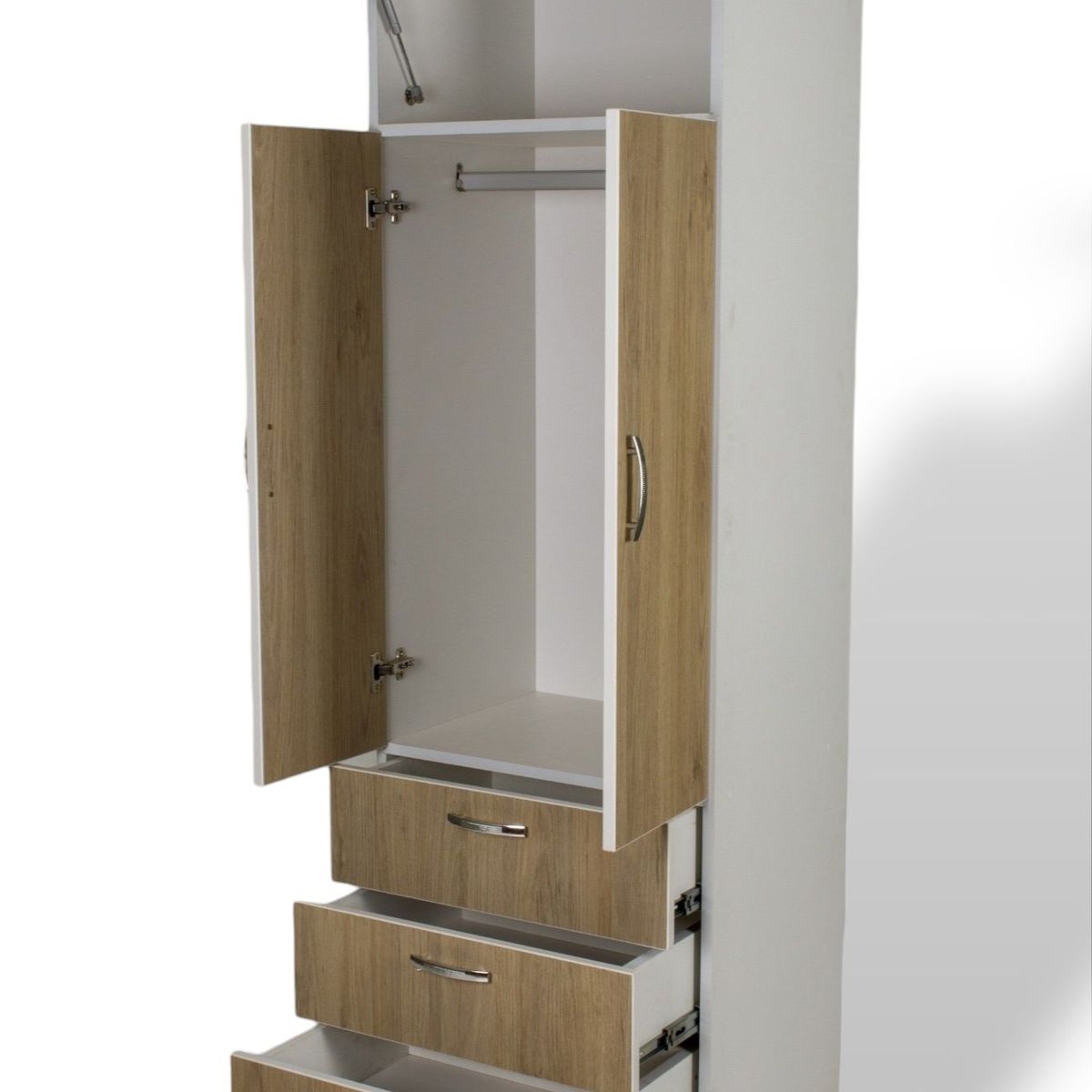 MUEBLES MACRUMO - Ropero de 60cm - Color Arena - Armado