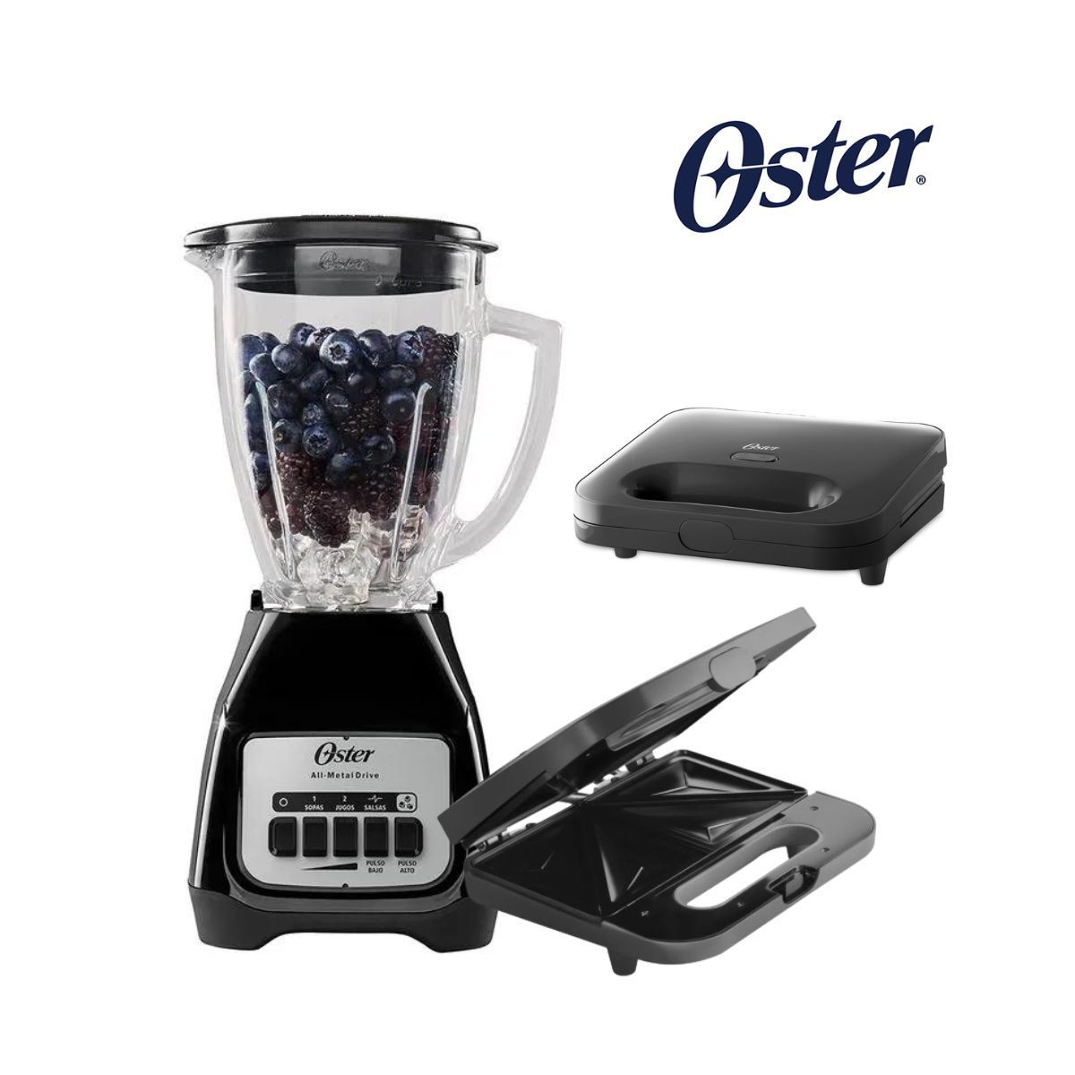 OSTER - COMBO OSTER Licuadora BLSTKAGBPB + Sandwichera CKSTSM2885