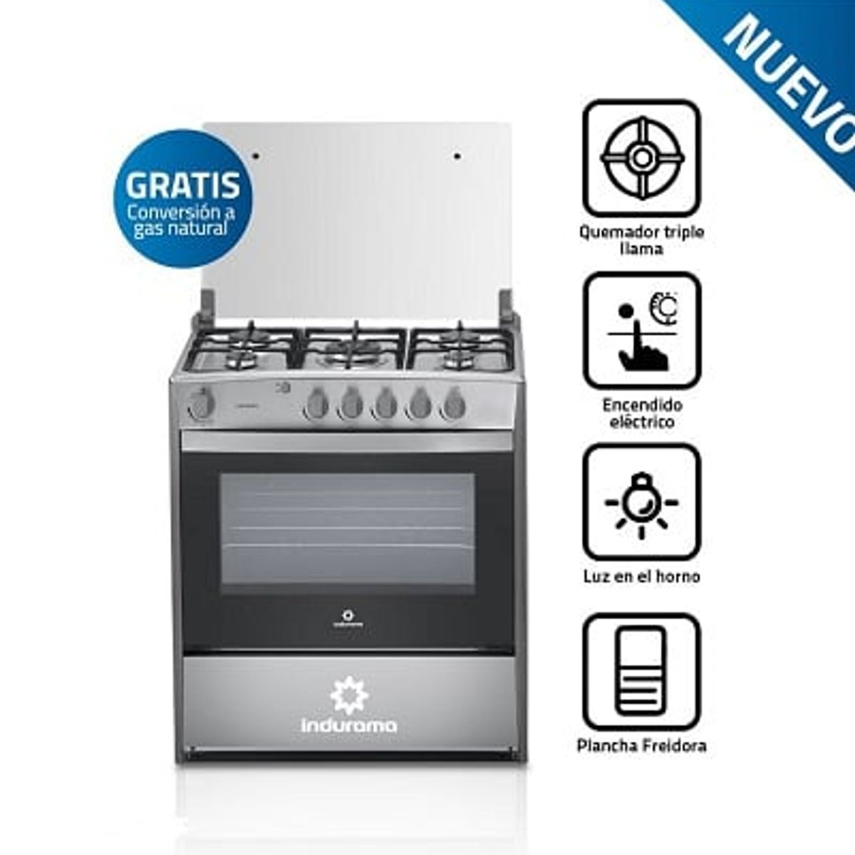 INDURAMA - COCINA  INDURAMA  CANTABRIA 5 HORNILLAS