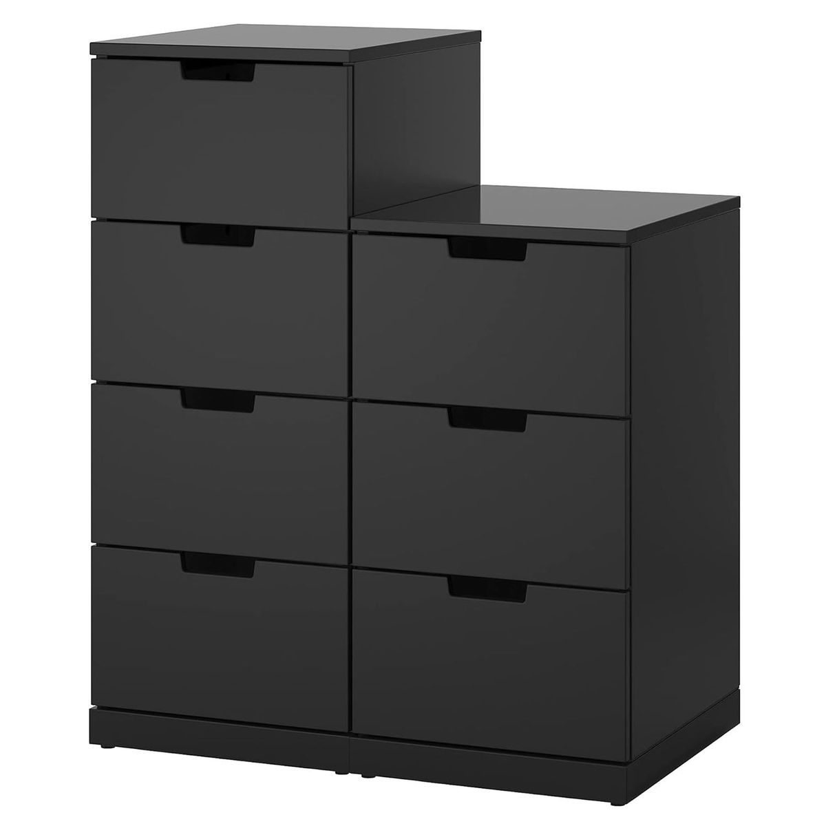 DIBA MUEBLES - Comoda Kiyong Negro 7 Cajones DIBA Muebles