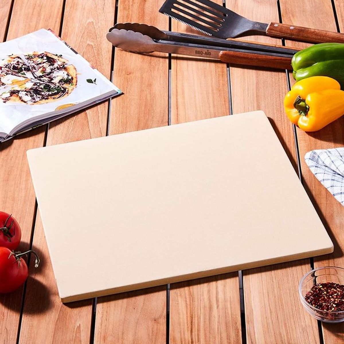 OUTSET - Piedra Rectangular para Pizza 35x40cm  OUTSET