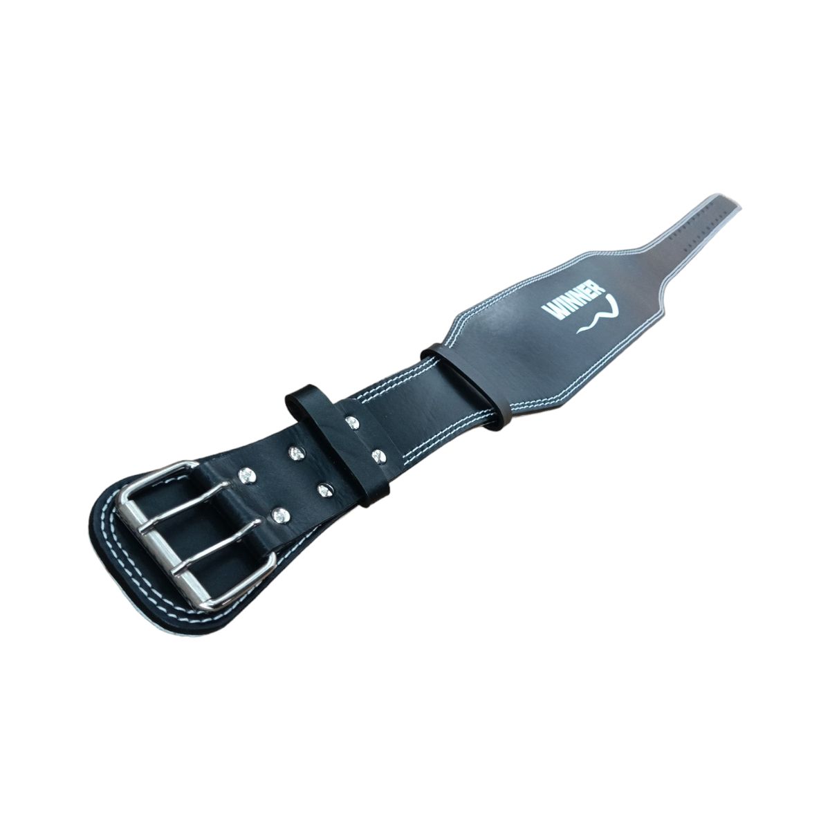 WINNER - Cinturon Correa de Cuero Levantamiento De Peso Negro XL