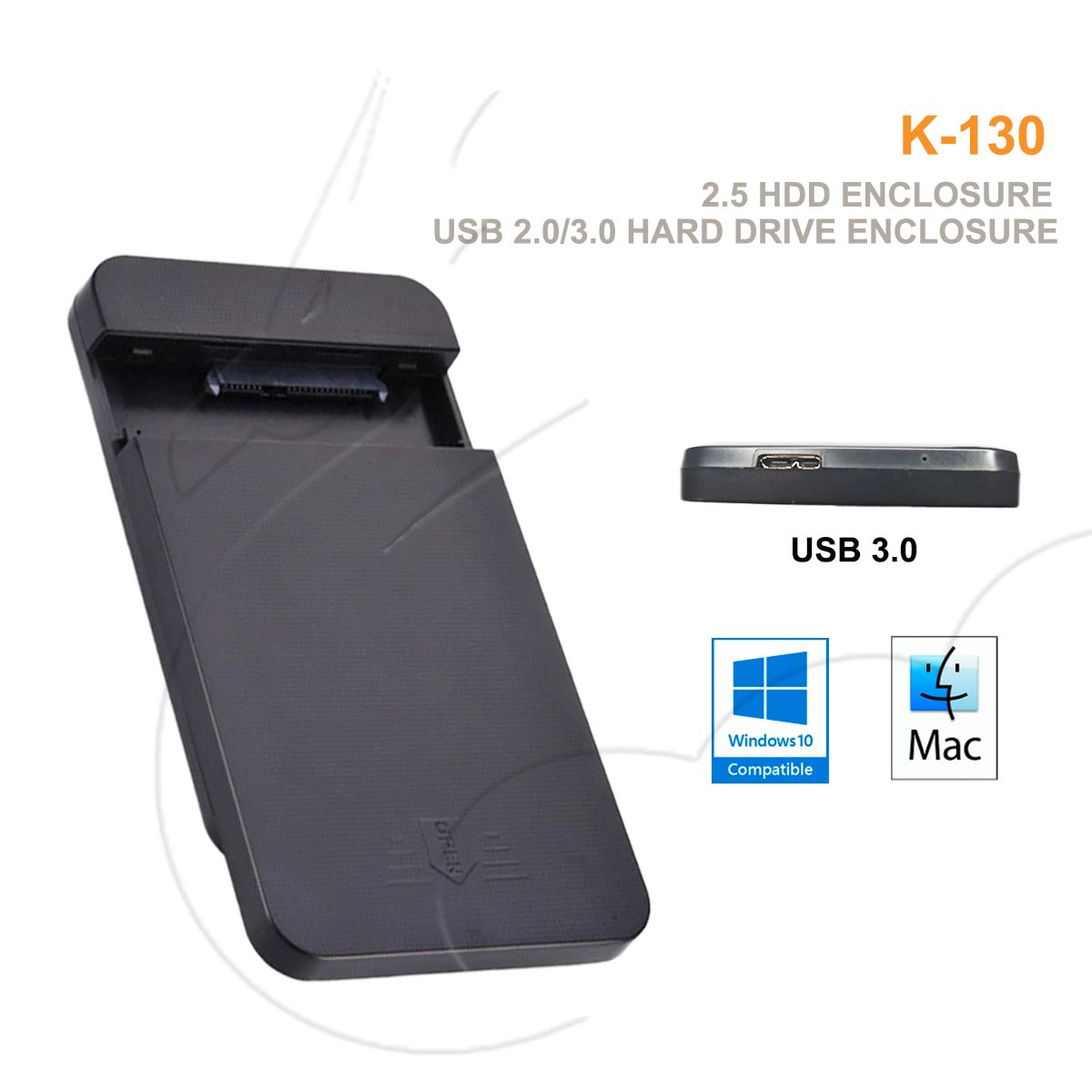 OEM - Case Disco Duro Externo Usb 3.0, Hdd 2.5