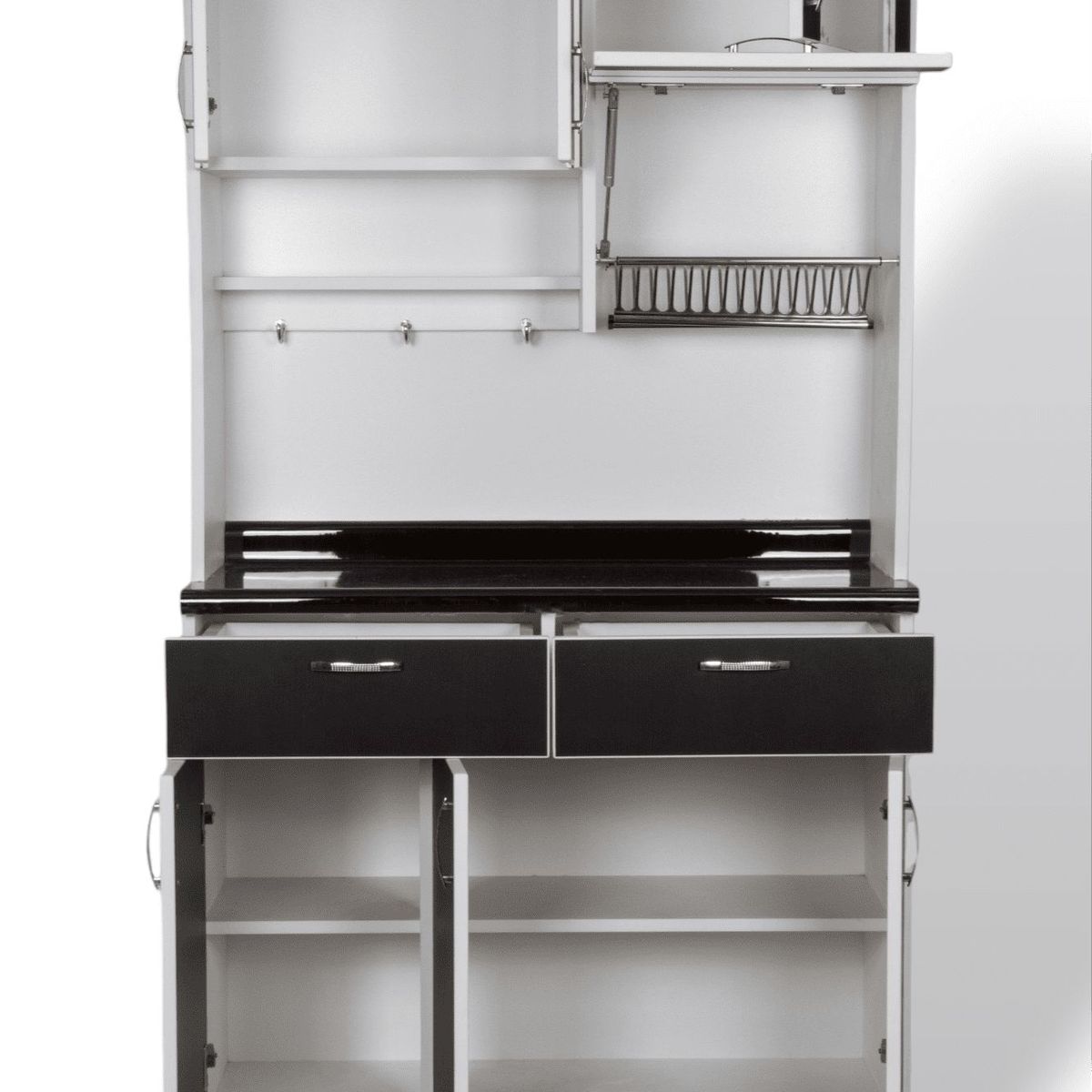 MUEBLES MACRUMO - Repostero de 100cm + Lavavajillas - Color Wengue - Armado